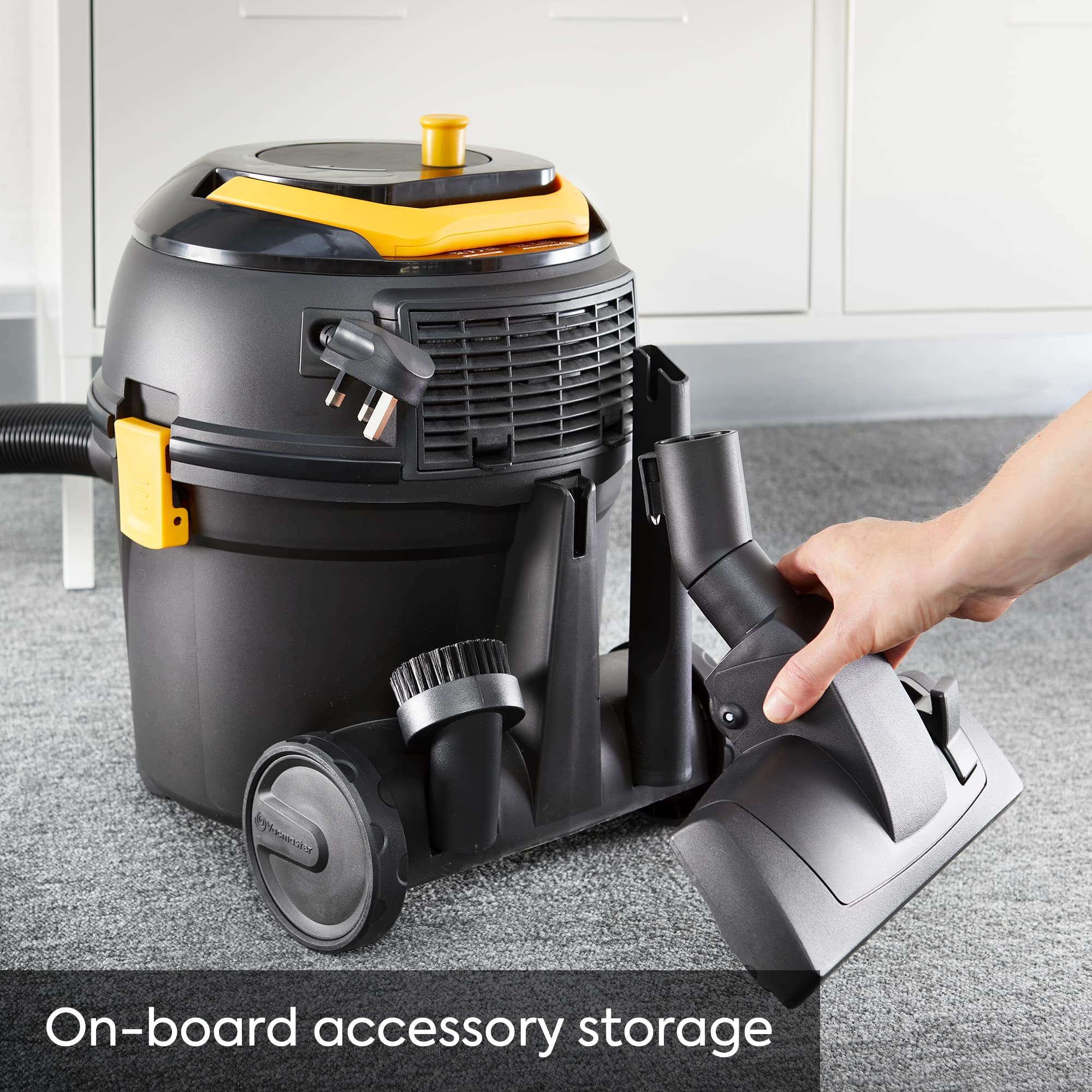 Vacmaster D8 Cylinder Vacuum Cleaner - 8L Capacity, 200 Air Watts, 26m Reach | Black 7