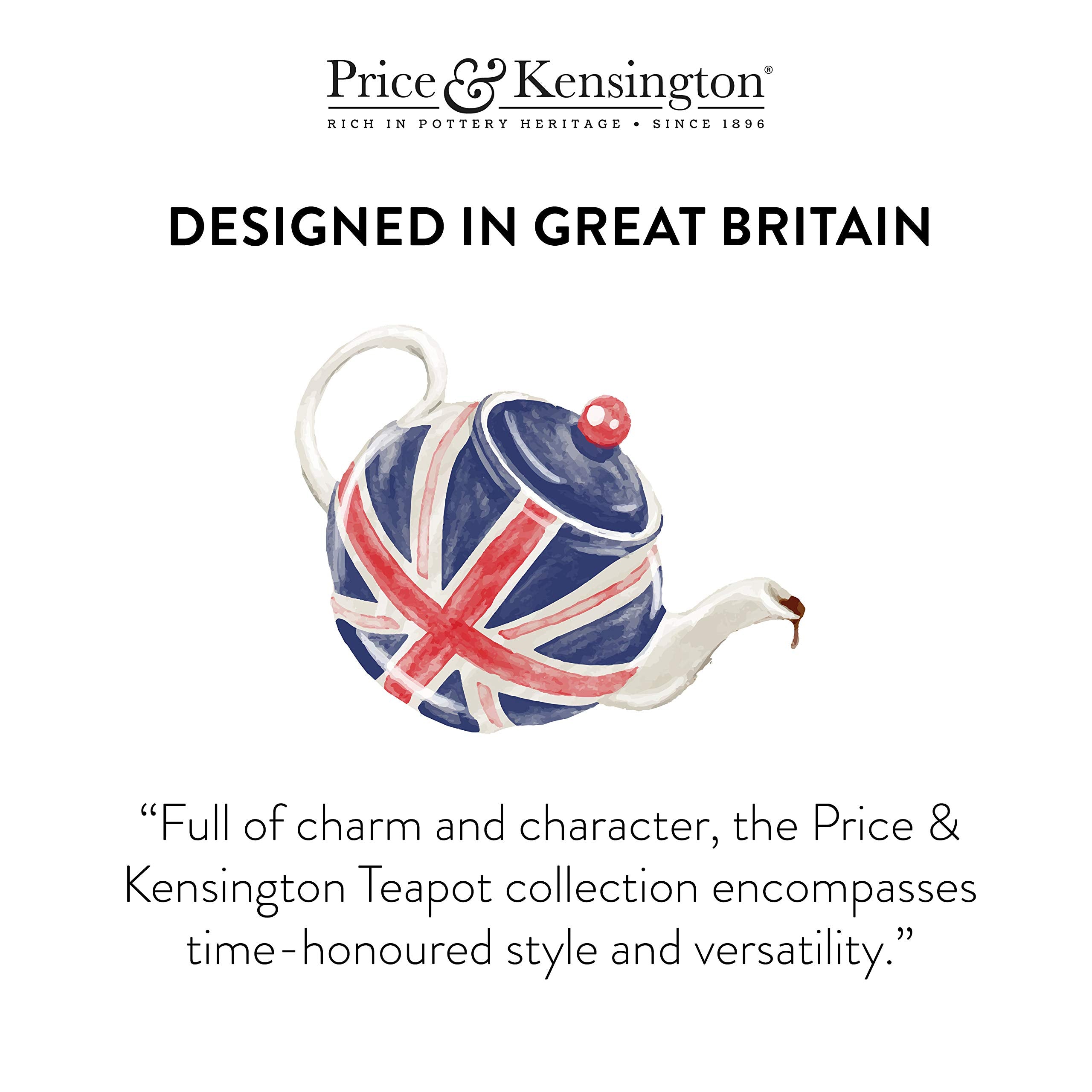 Price & Kensington Stoneware Teapot - 10 Cup Capacity | Red | Dishwasher Safe 4