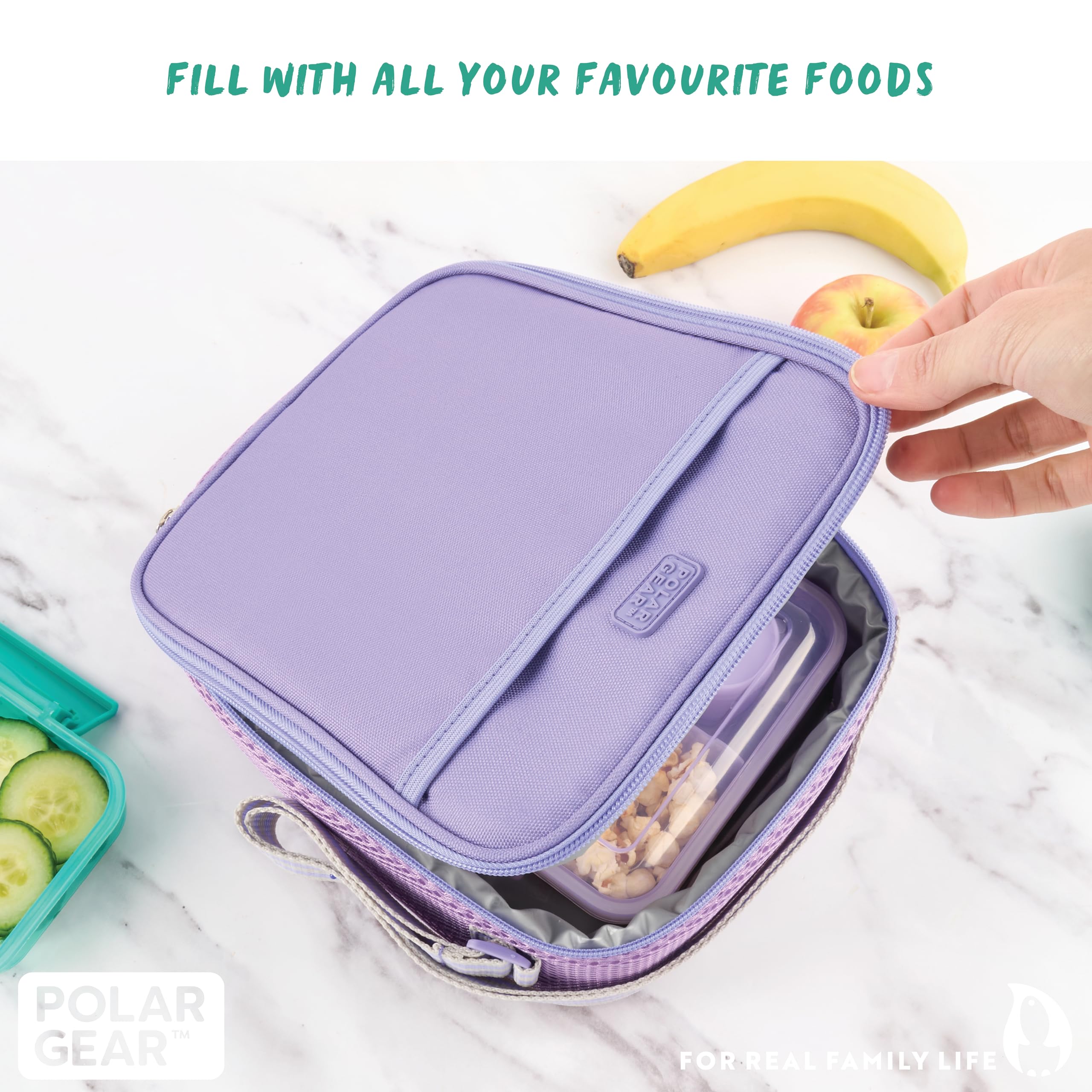 Polar Gear Kids Lunch Bag - Fully Insulated | Antibacterial Lining | Mint Color 7
