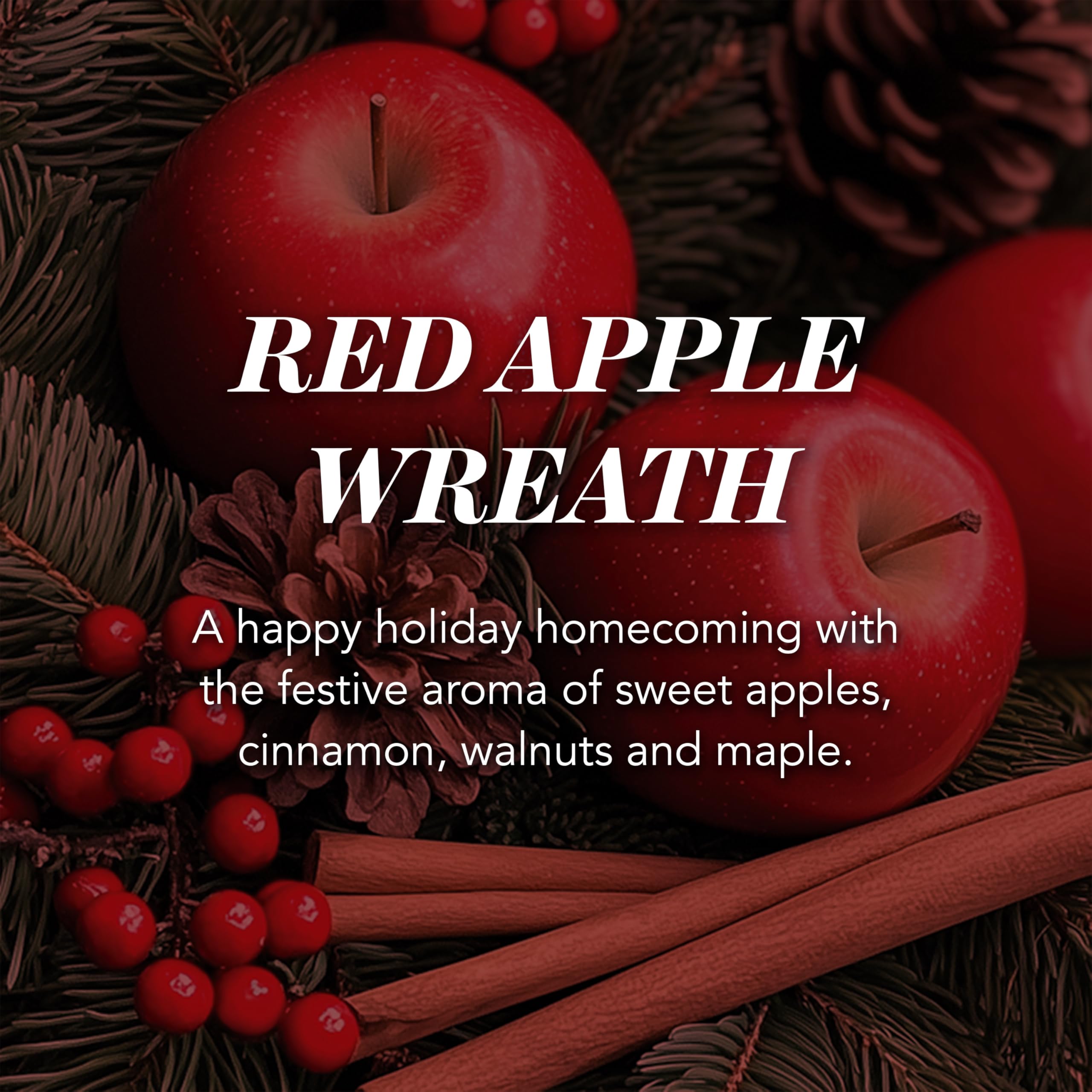 Yankee Candle Red Apple Wreath Scented Candle | Large Jar | Up to 150 Hours Burn Time 3