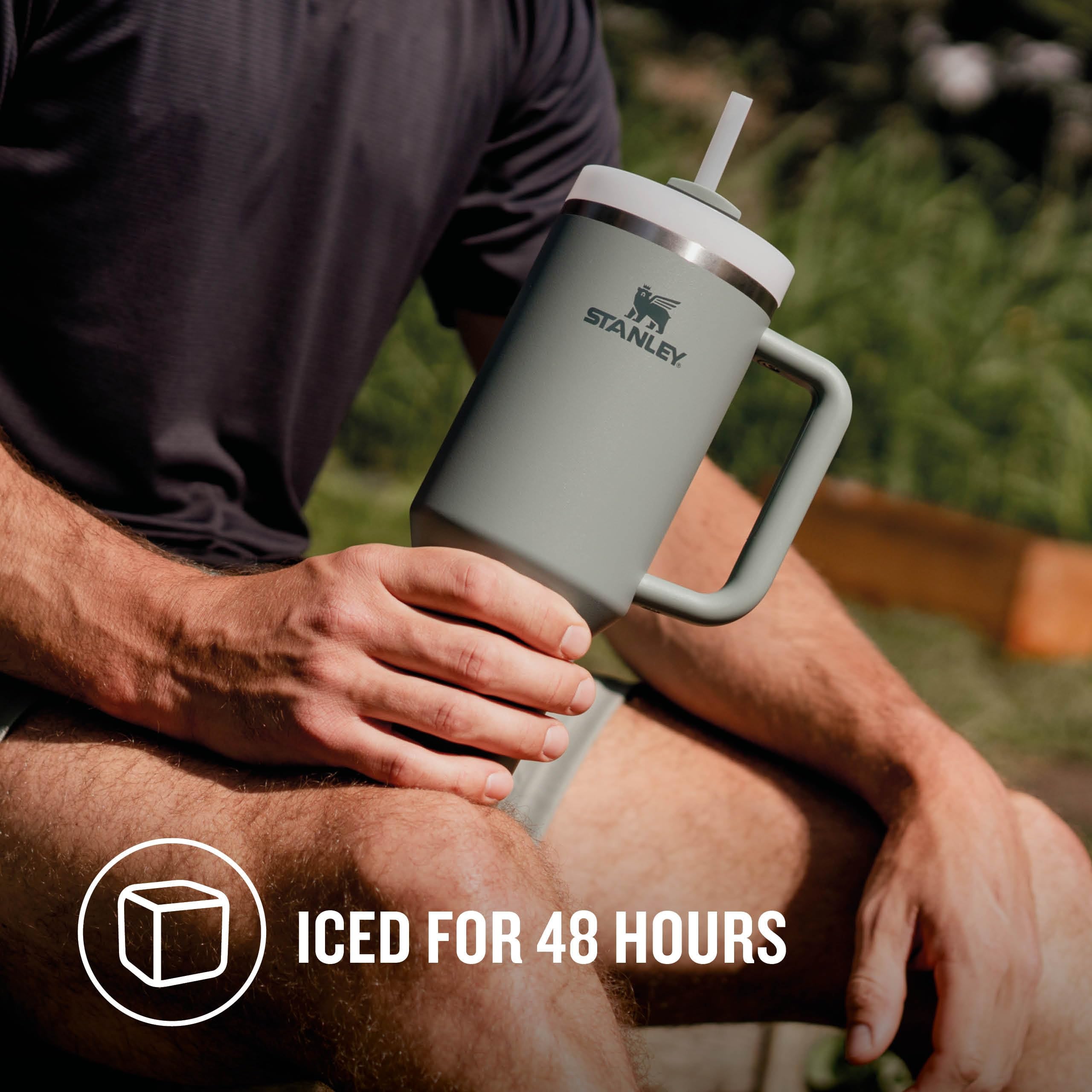 STANLEY 1913 Quencher H2.0 Flowstate Tumbler 1.2L - Cold 11 Hrs, Iced 48 Hrs | Shale 4