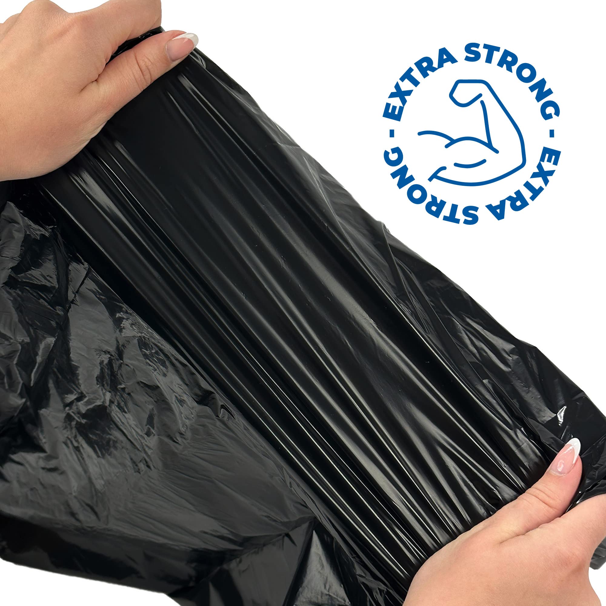 Addis 518023 Kitchen Waste Bin Liners - 30L Capacity | Pack of 20 | 22 Micron HDPE 5