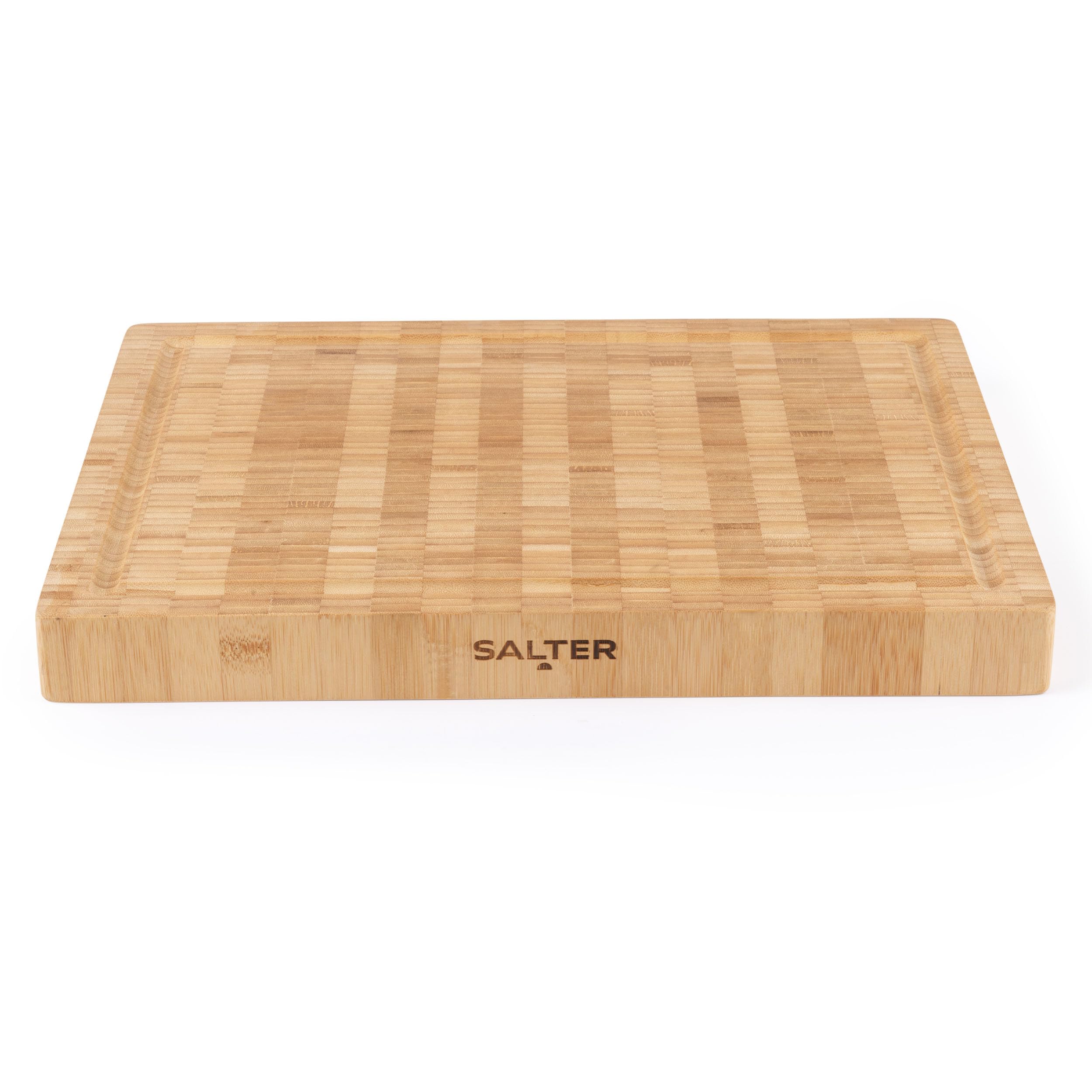 Salter Bamboo Chopping Board - Large Wooden Butchers Block | 42 x 32 cm | Heavy Duty