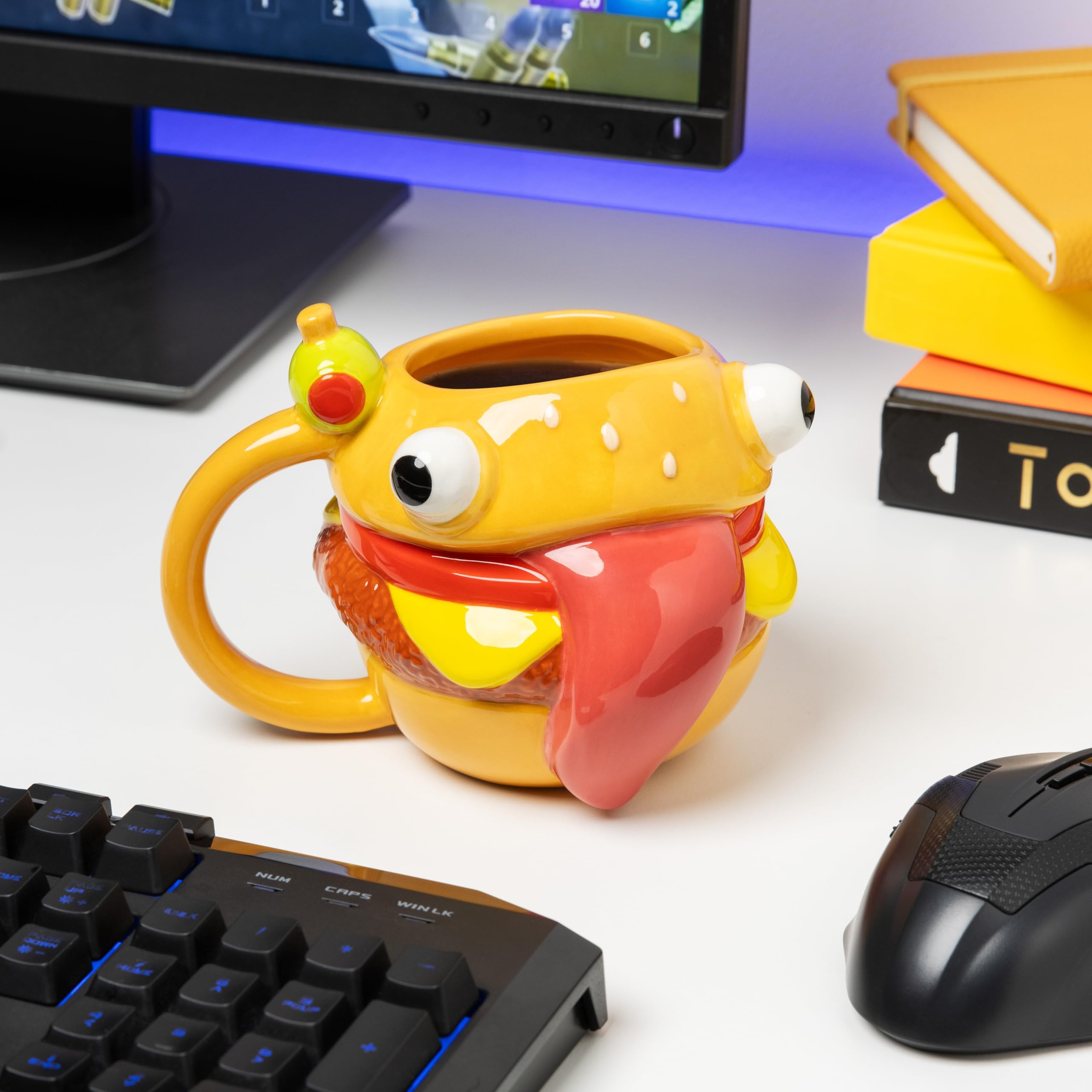 Paladone Fortnite Durrr Burger Shaped Ceramic Coffee Mug - 450ml Capacity 2