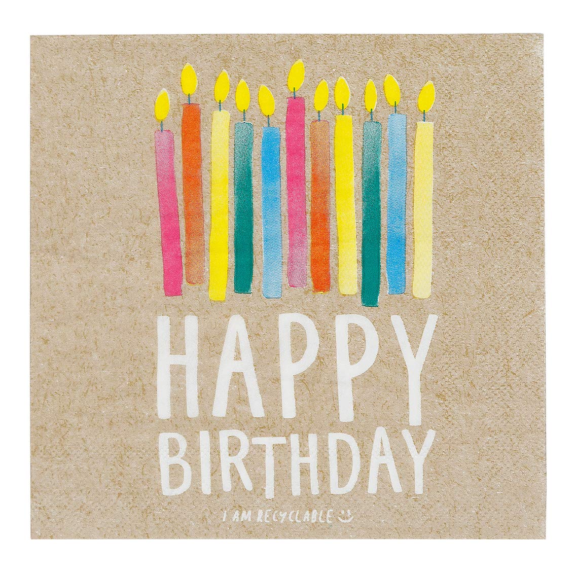Talking Tables ECO Party Paper Napkins - Pack of 20 | 33cm Size | Plastic-Free 1