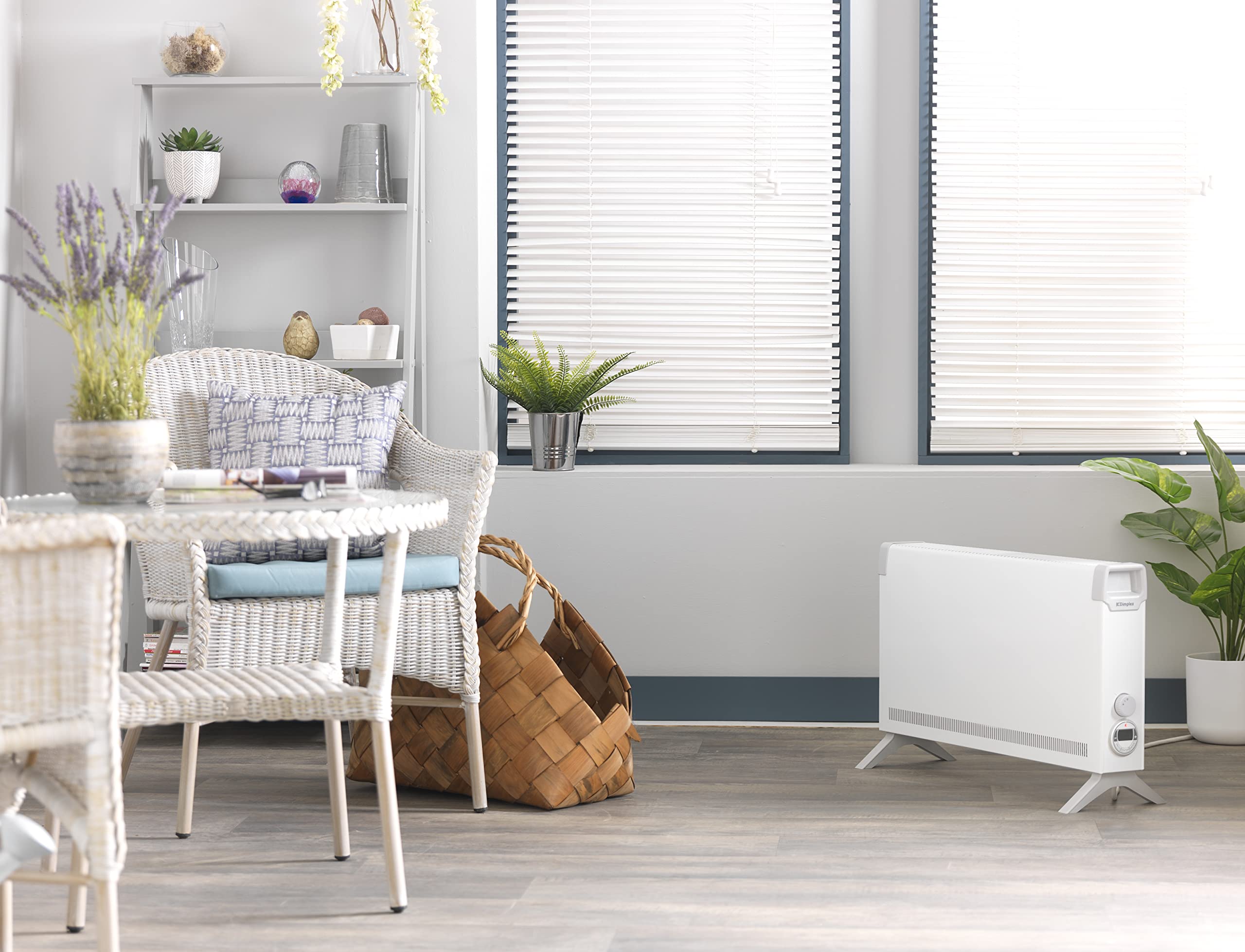 Dimplex ML3TSTIE7 Convector Heater - 3kW Output | Electronic Thermostat | 7 Day Timer | White/Grey 3