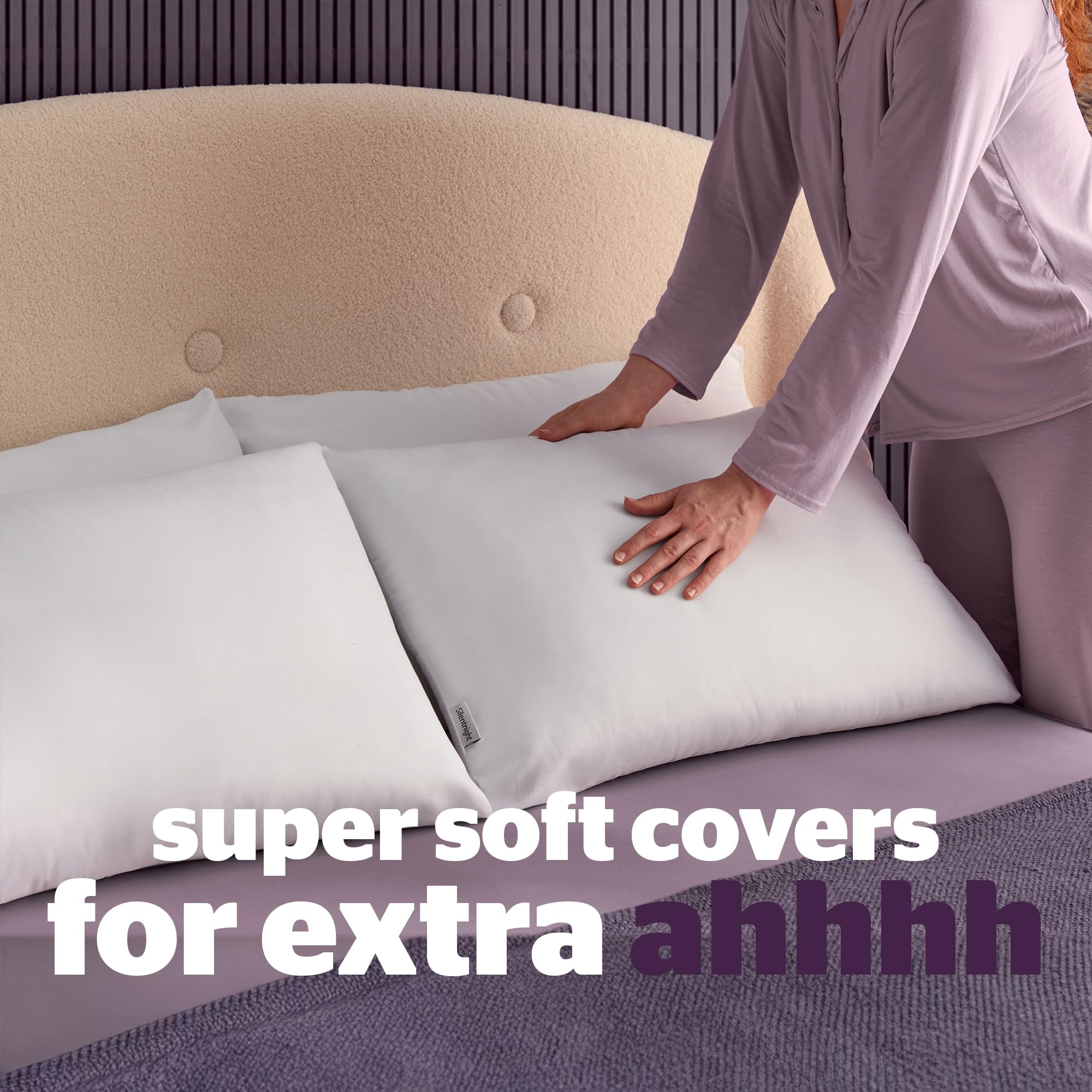 Silentnight Deep Sleep Pillows - Medium Support, Hypoallergenic, Machine Washable | Pack of 2, White 5