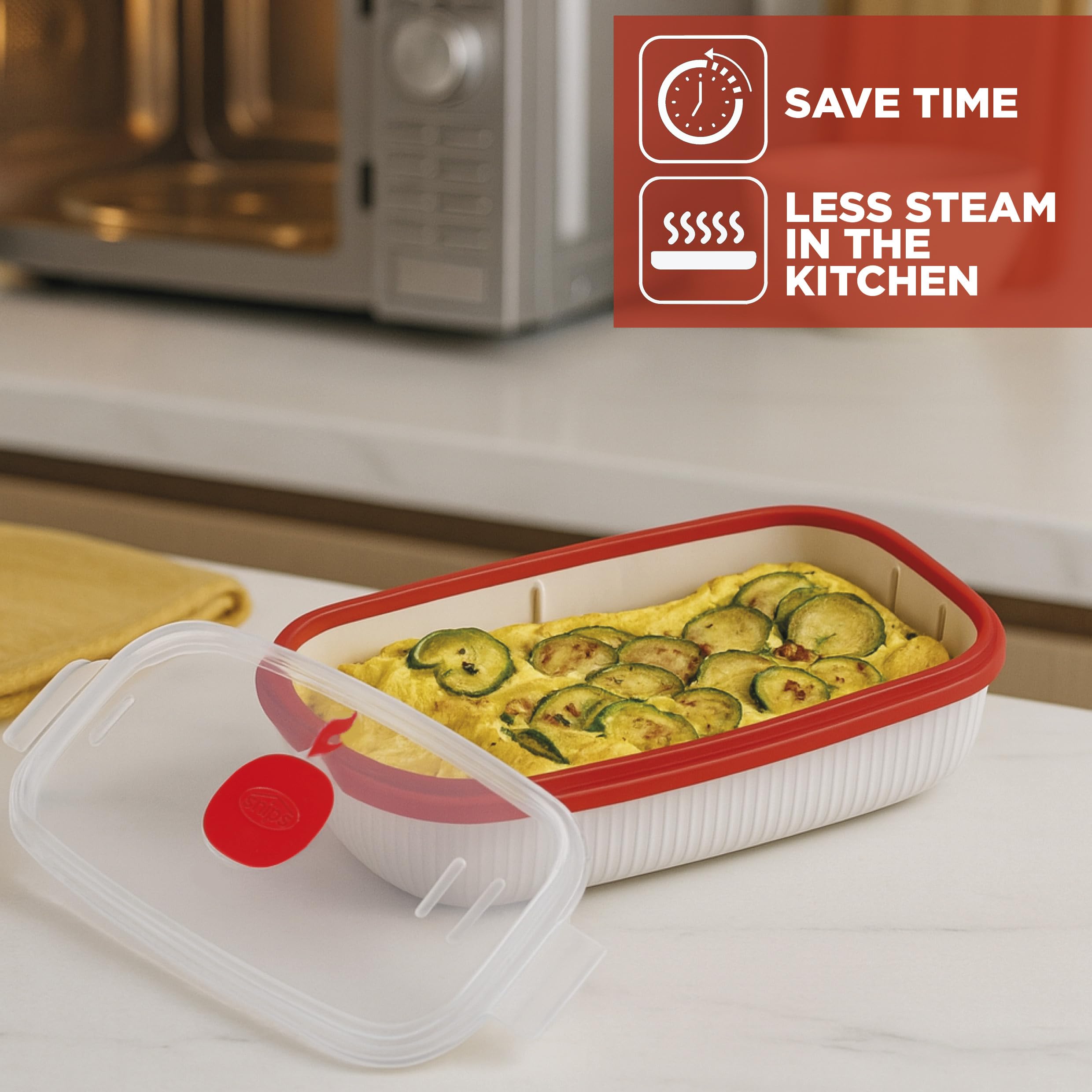 Snips Microwave Egg Poacher and Omelette Maker - 0.75L Capacity | 100% Made in Italy | 0% BPA 4