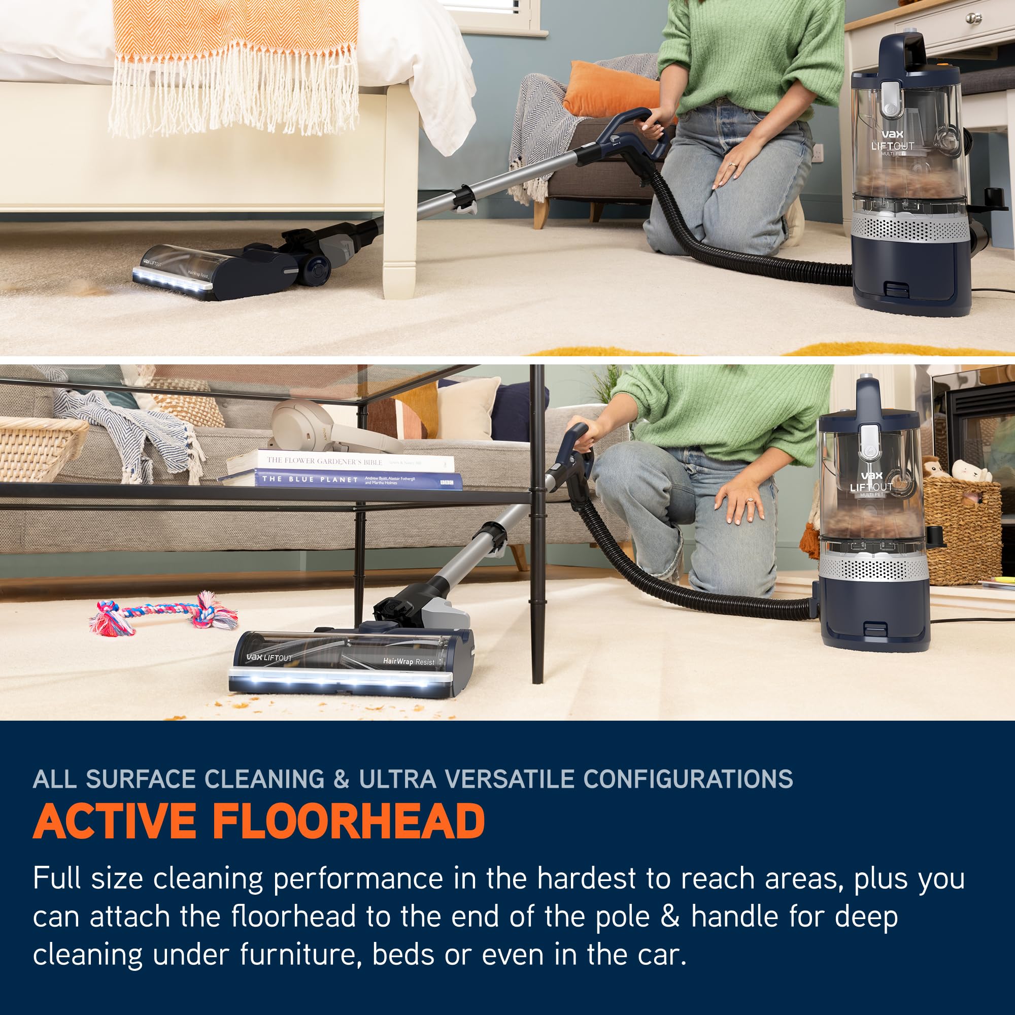 Vax LiftOut Multi Pet Corded Upright Bagless Vacuum Cleaner - 600W, 2L Capacity, 14.5m Reach 4
