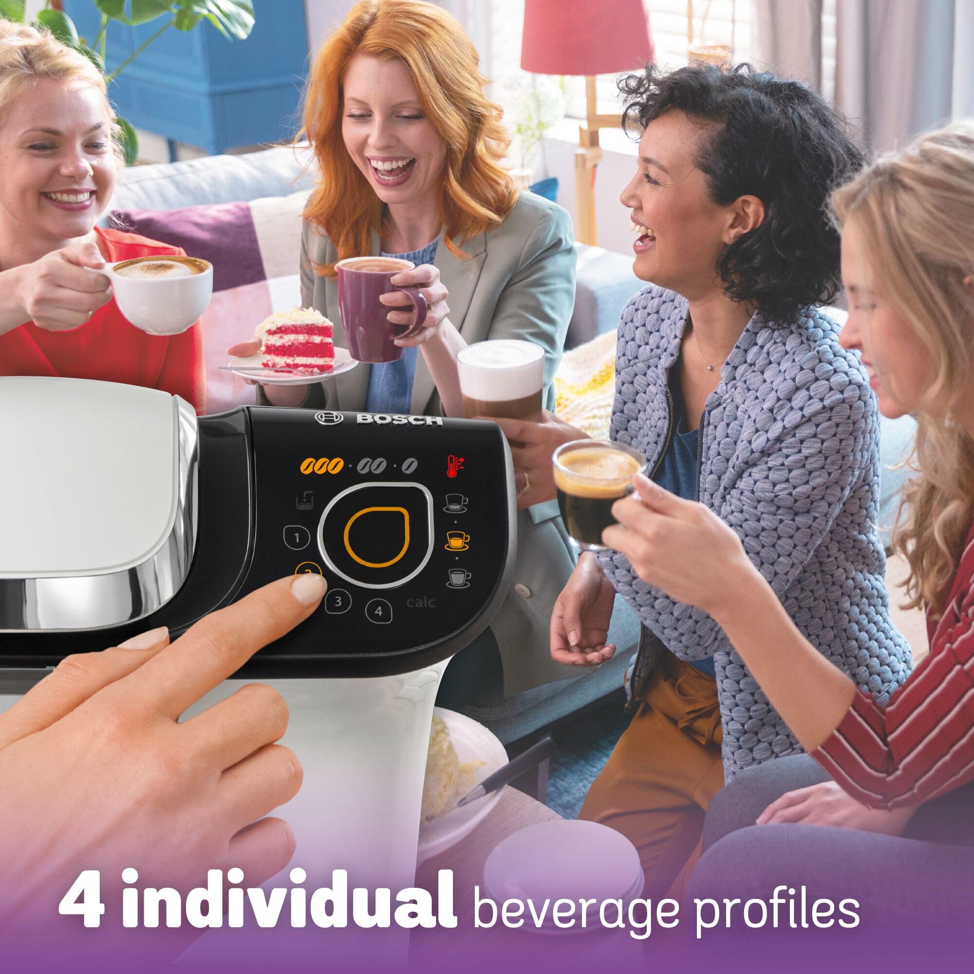 Tassimo by Bosch My Way 2 TAS6504GB Coffee Machine - Personalization | 1.3L Tank | Brita Filter 7