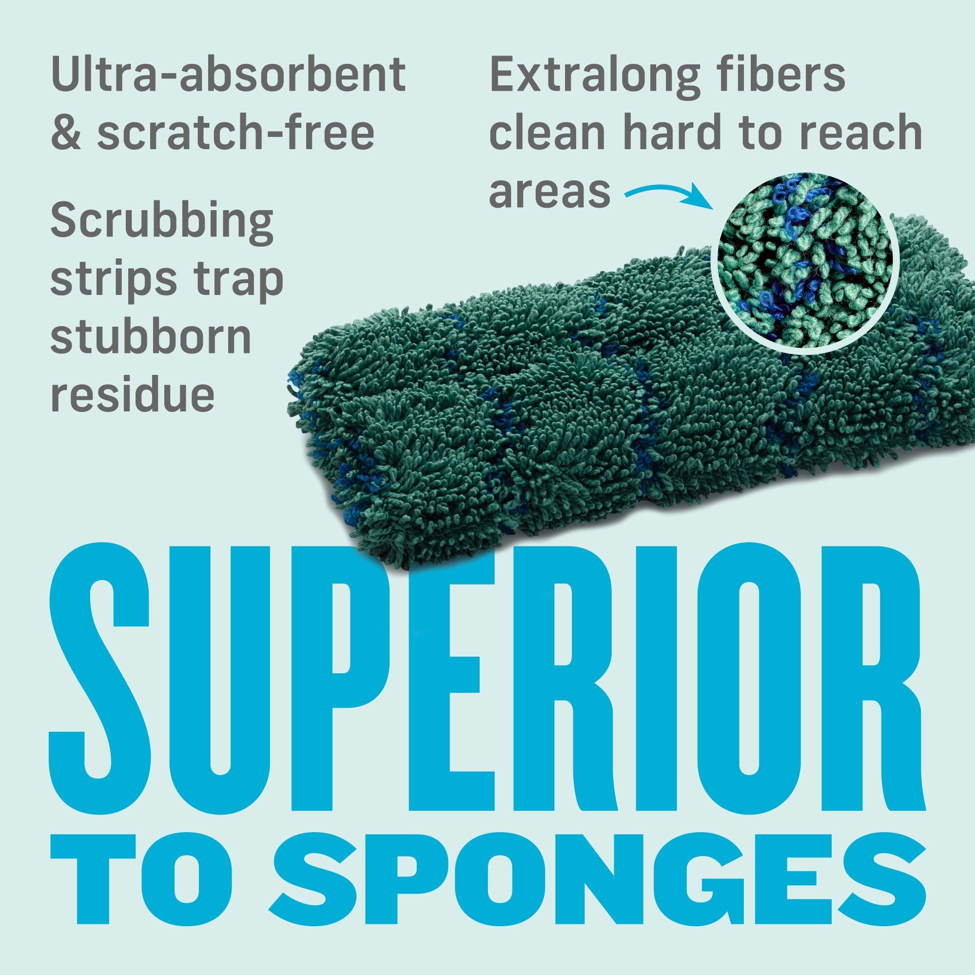 E-Cloth Kitchen Microfibre Cloth - Streak-Free Cleaning for Kitchen Surfaces | Green | 1 Pack 3