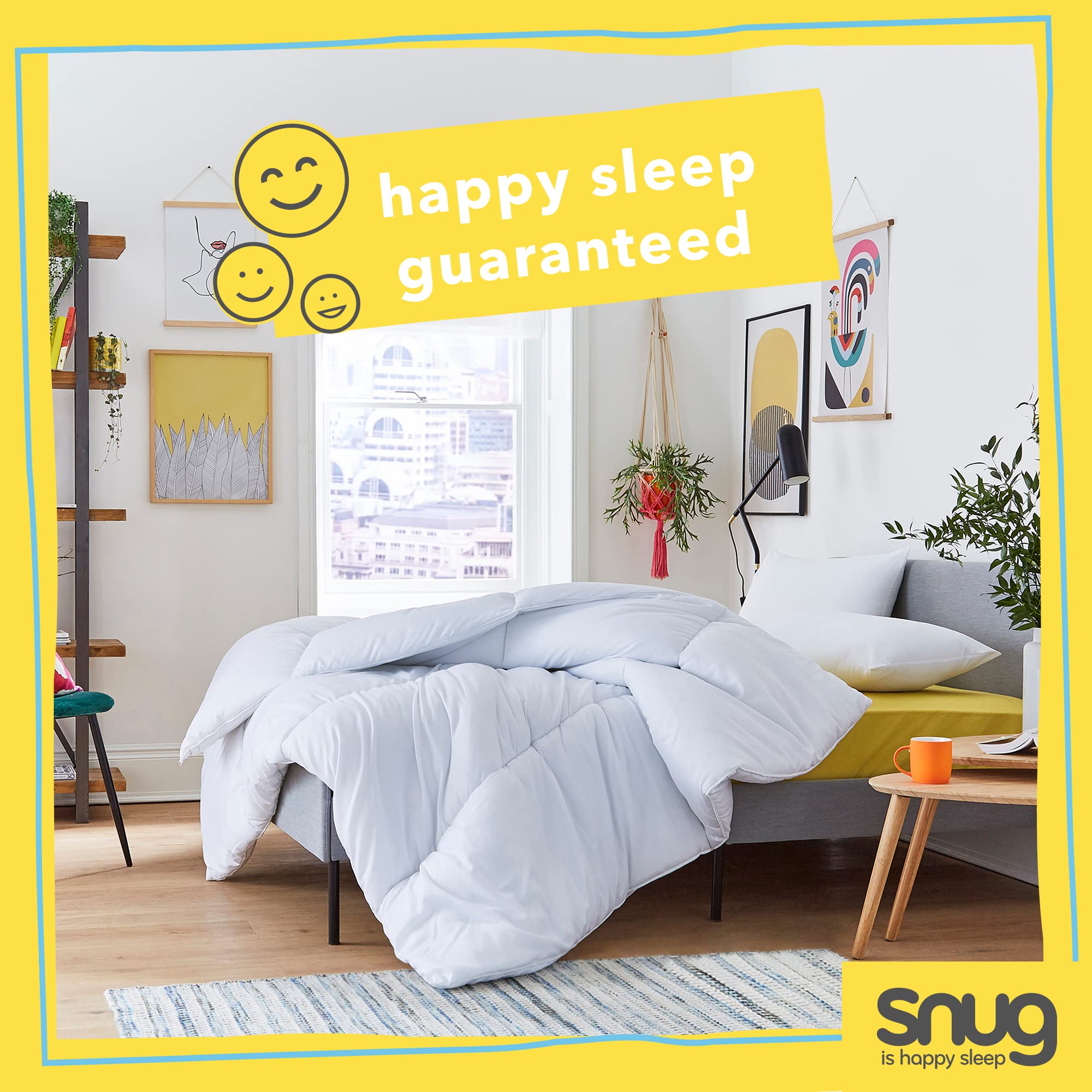 Snug is happy sleep Just Right Double Duvet - 10.5 Tog | Hollowfibre | Machine Washable 9