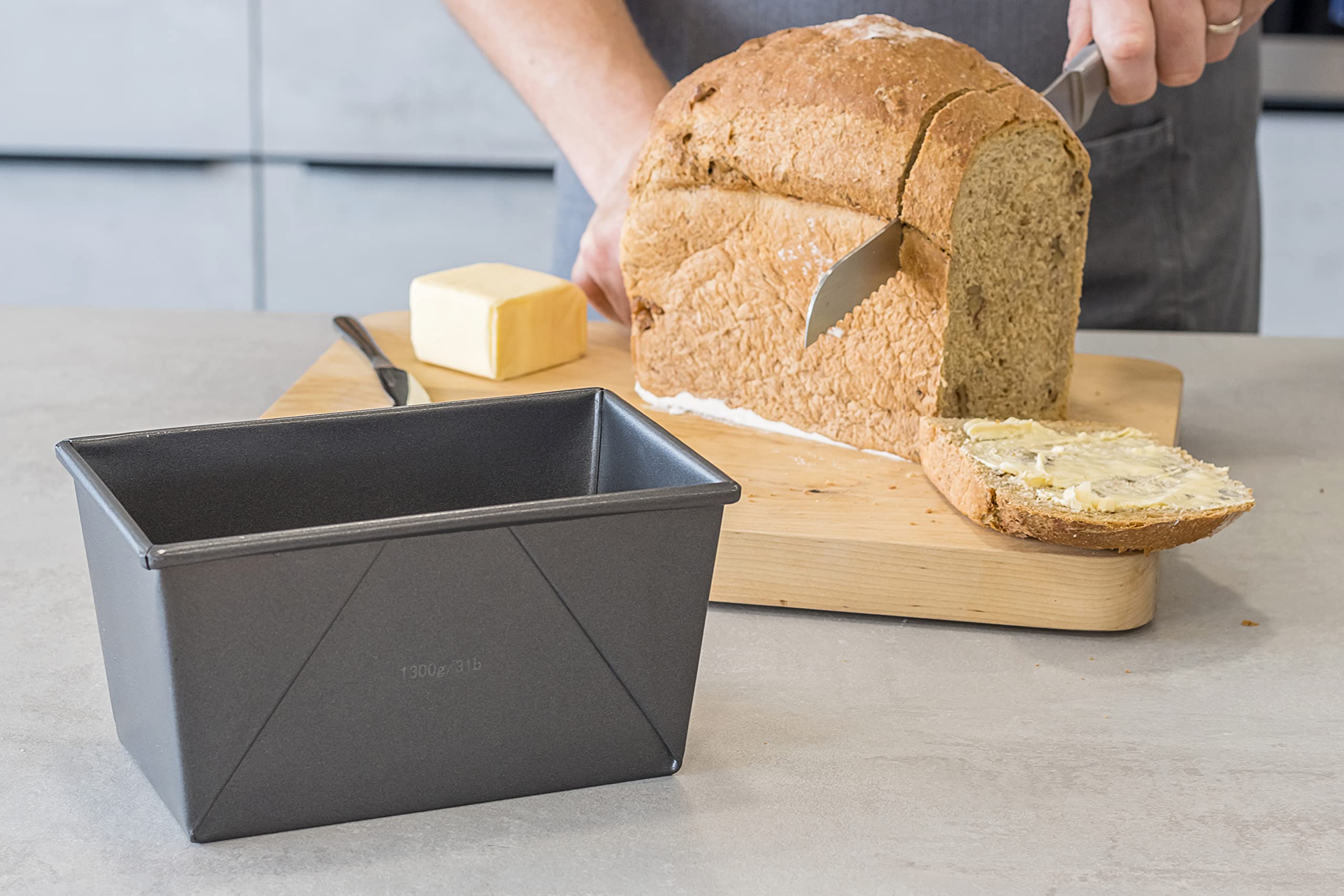 MasterClass 3 lb Loaf Tin - Robust 1mm Carbon Steel | PFOA Non-Stick | Oven & Freezer Safe 6