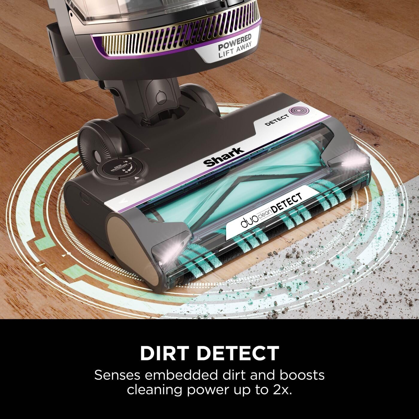 Shark PowerDetect Corded Upright Vacuum Cleaner AZ3900UKTBK | DuoClean Detect | Anti Hair Wrap Plus | 1.3L 4