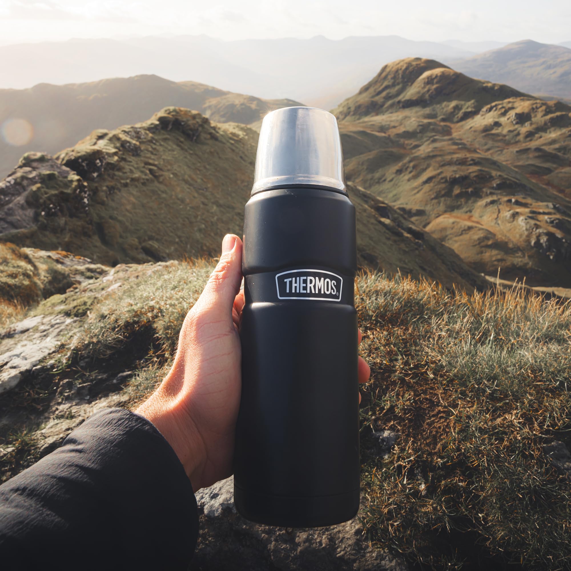 Thermos Stainless Steel Drink Flask 470ml Duck Egg | Vacuum Insulated | Keeps Hot 18 Hrs, Cold 24 Hrs 7