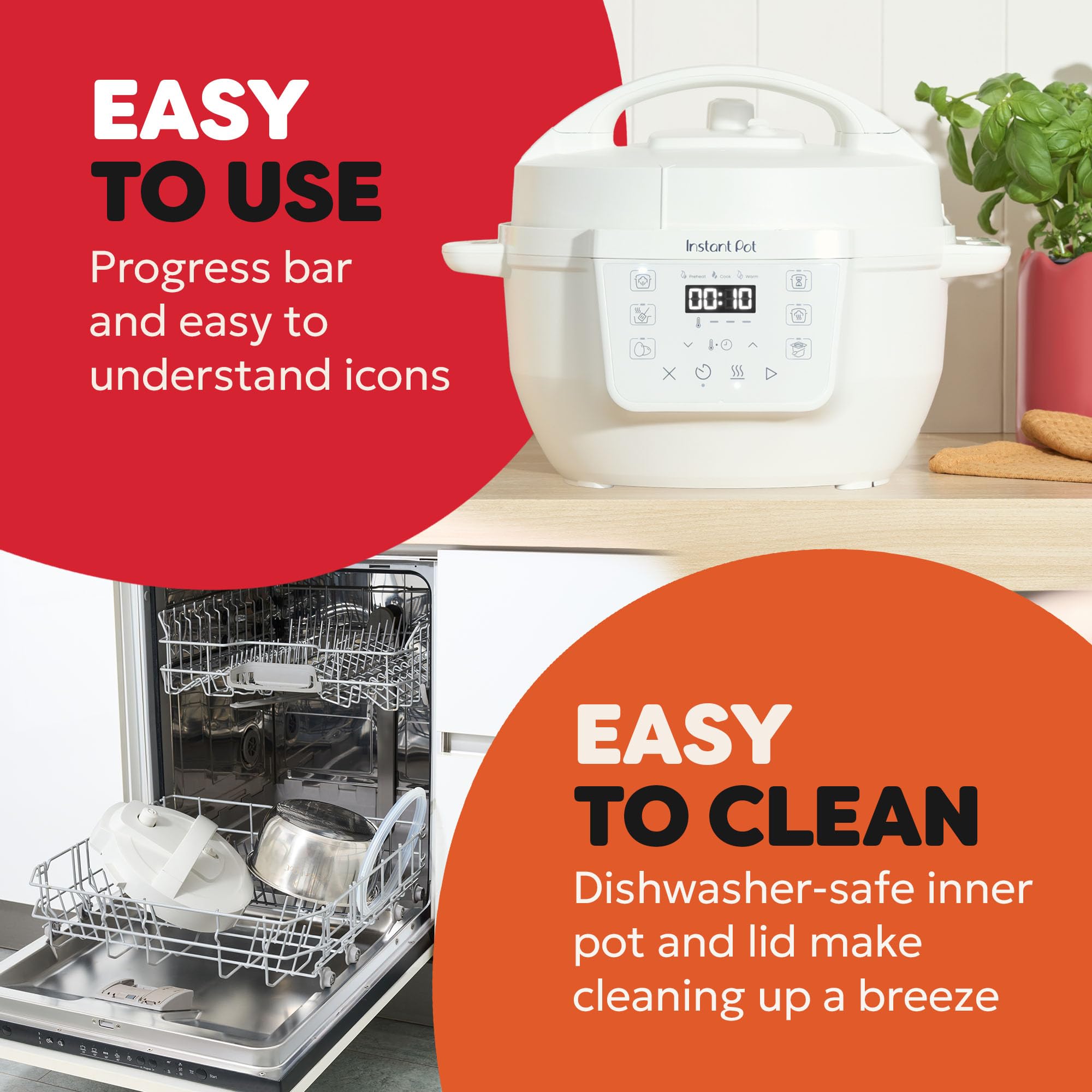 Instant Pot 3.8L Multicooker 7-in-1 Smart Cooker | Sea Salt White | 1000W 6
