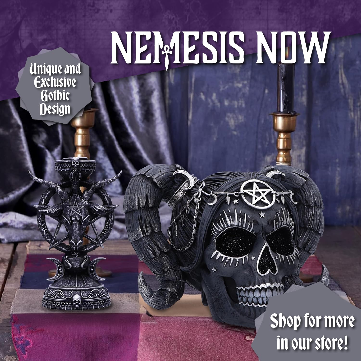 Nemesis Now Baphomet Antiquity Figurine - 25cm Bronze Finish | High-Quality Resin 6