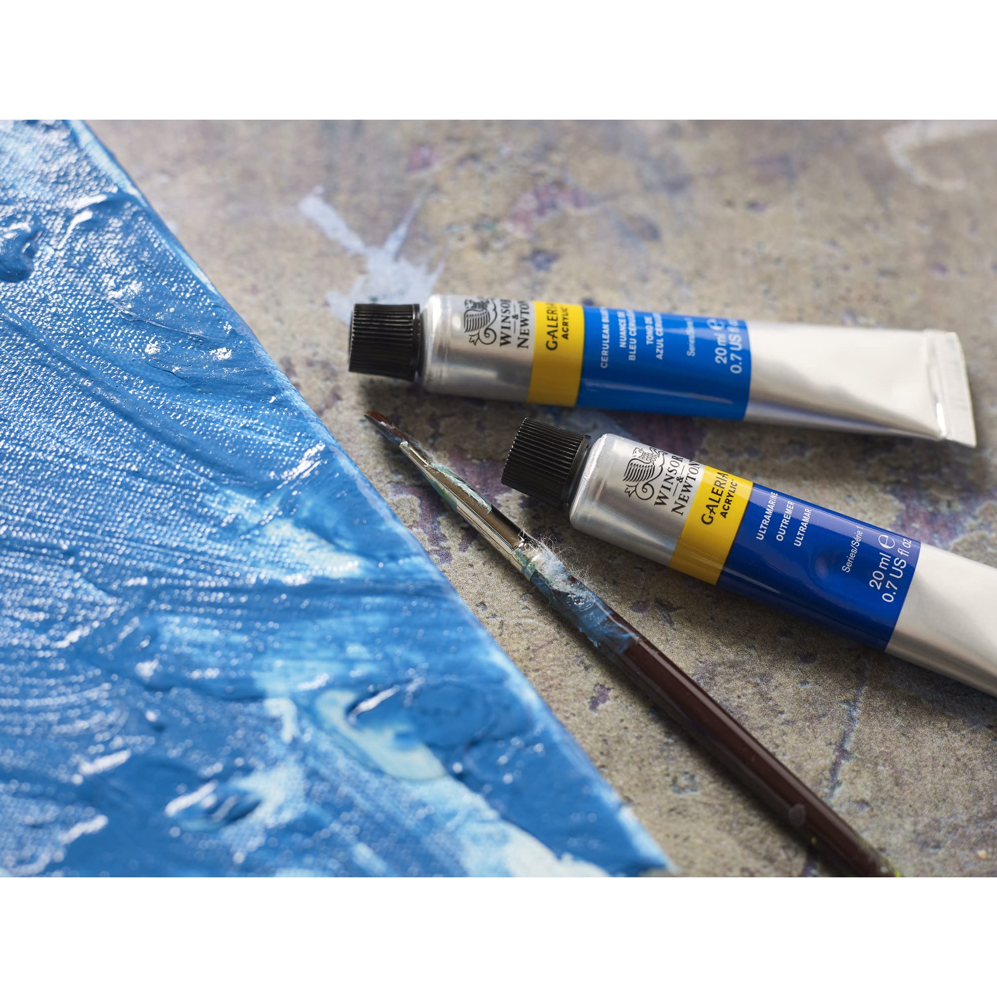 Winsor & Newton Galeria Acrylic Paint - Cadmium Yellow Medium Hue | 500ml Liquid Bottle 7
