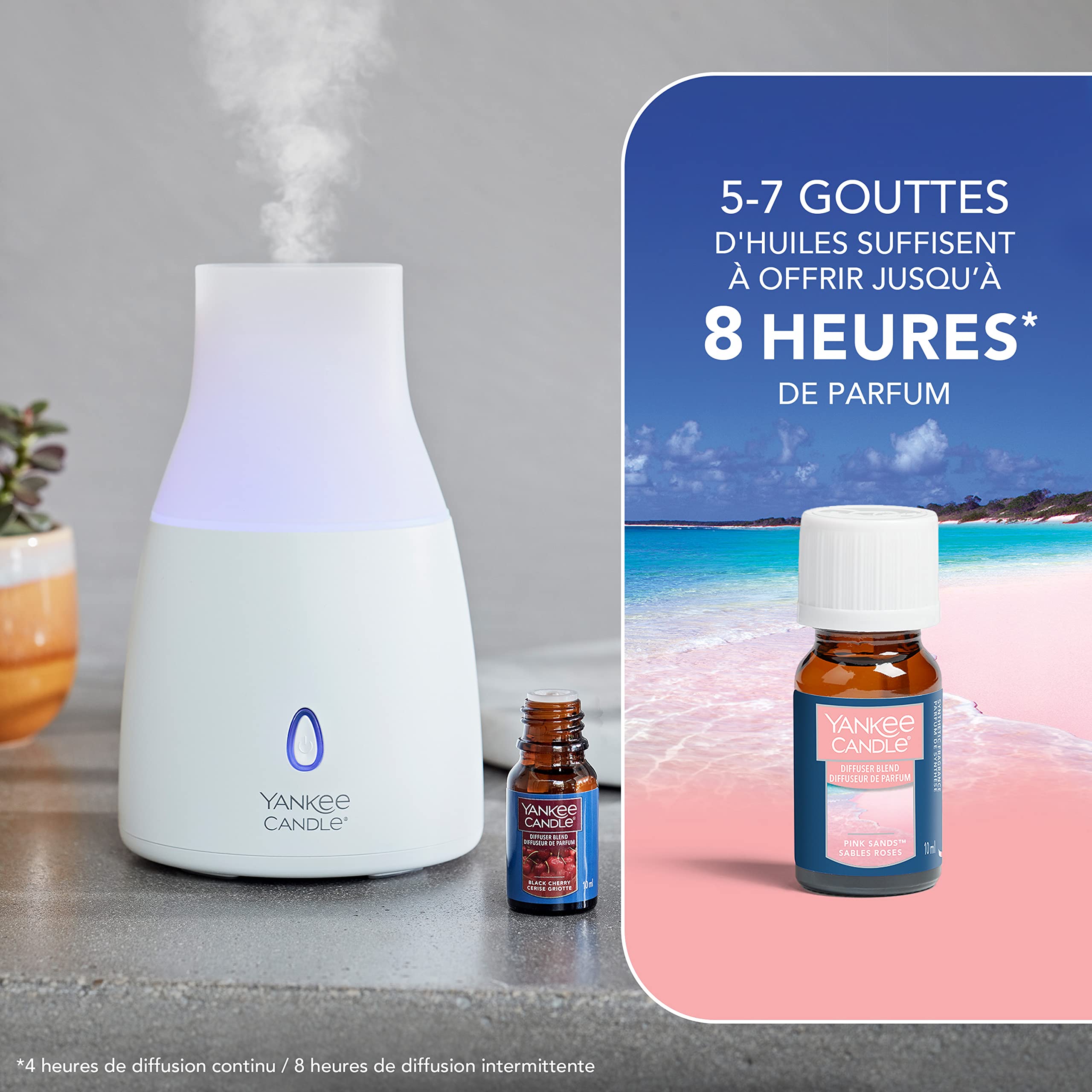Yankee Candle Pink Sands Aroma Diffuser Oil Refill - 10ml Drop Format | Infused with Essential Oils 2