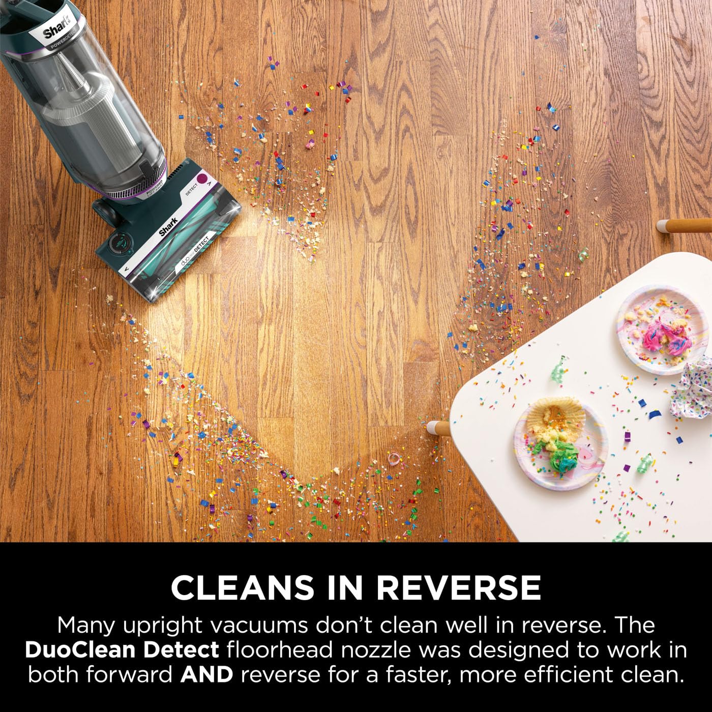 Shark PowerDetect Corded Upright Vacuum Cleaner - DuoClean Detect, Reverse Clean, Anti-Odour | 750W, 1.3L 4
