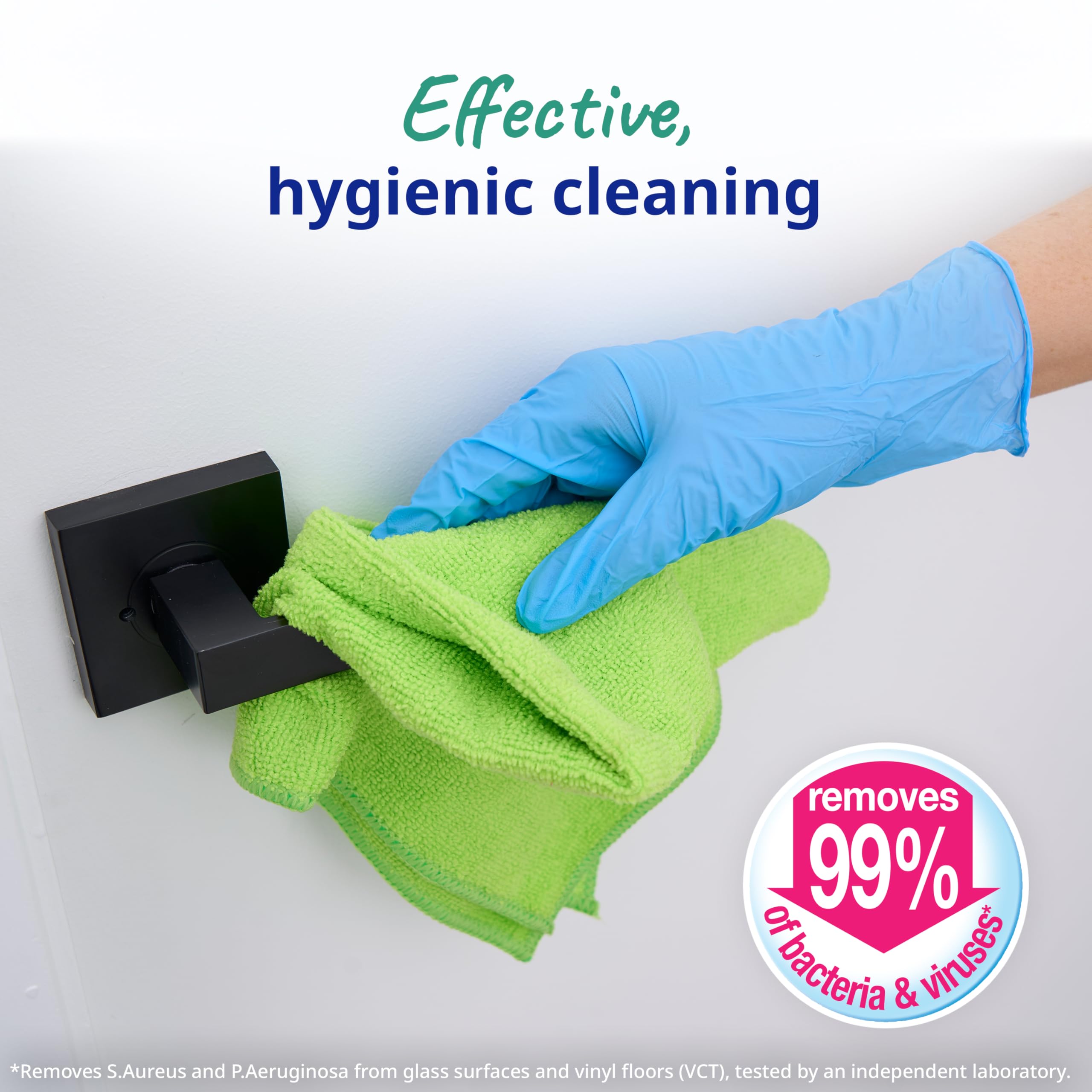 Spontex Specialist Microfibre Cloths - Professional Cleaning, Cleans with Water Only | 10 Count, XL 38x40cm 5