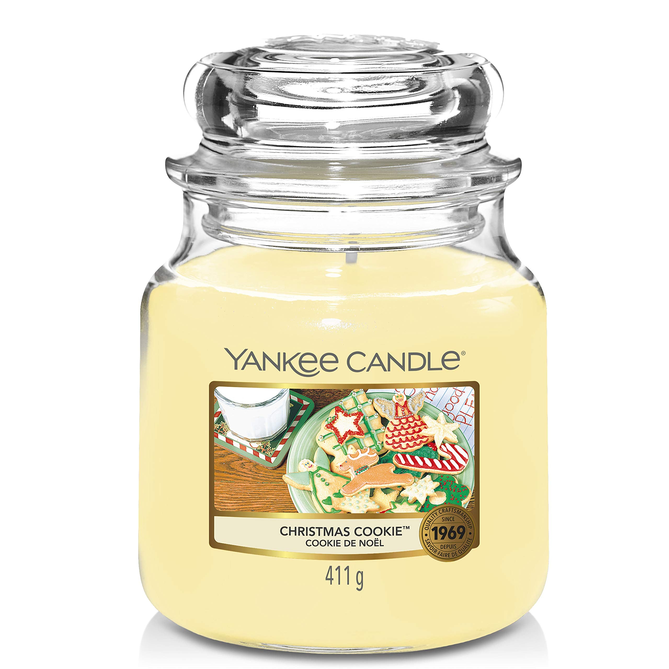 Yankee Candle Christmas Cookie Scented Candle | Medium Jar | Up to 75 Hours Burn Time 1
