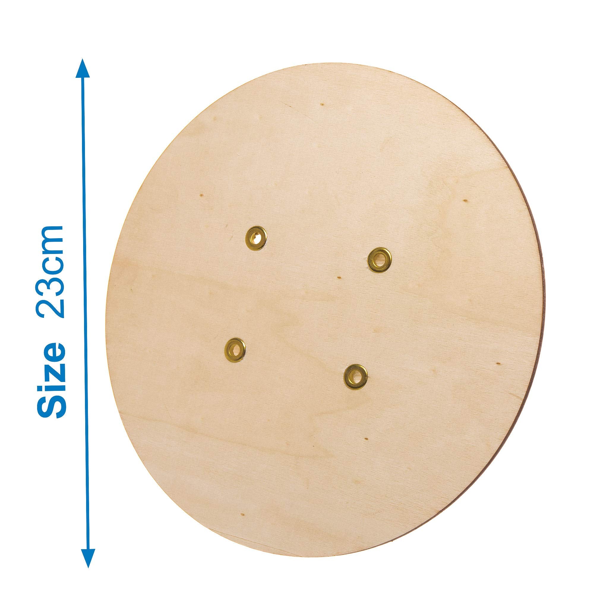 Baker Ross AW654 Wooden Shields for Kids Crafting | Pack of 2 | 25-30 cm Plywood 4