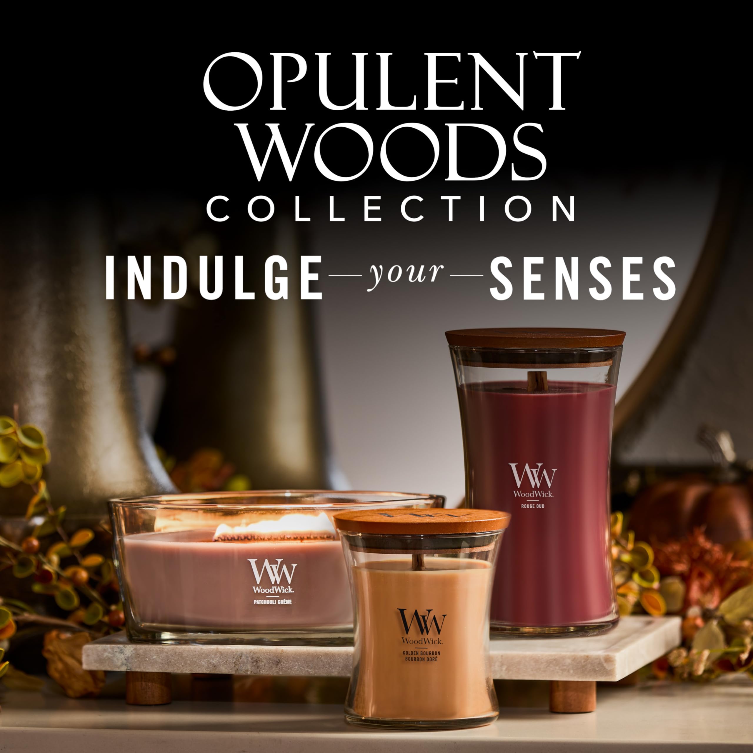 WoodWick Golden Bourbon Scented Specialty Candle | Medium Hourglass | Crackling Wooden Wick | Up to 60 Hours Burn Time 7