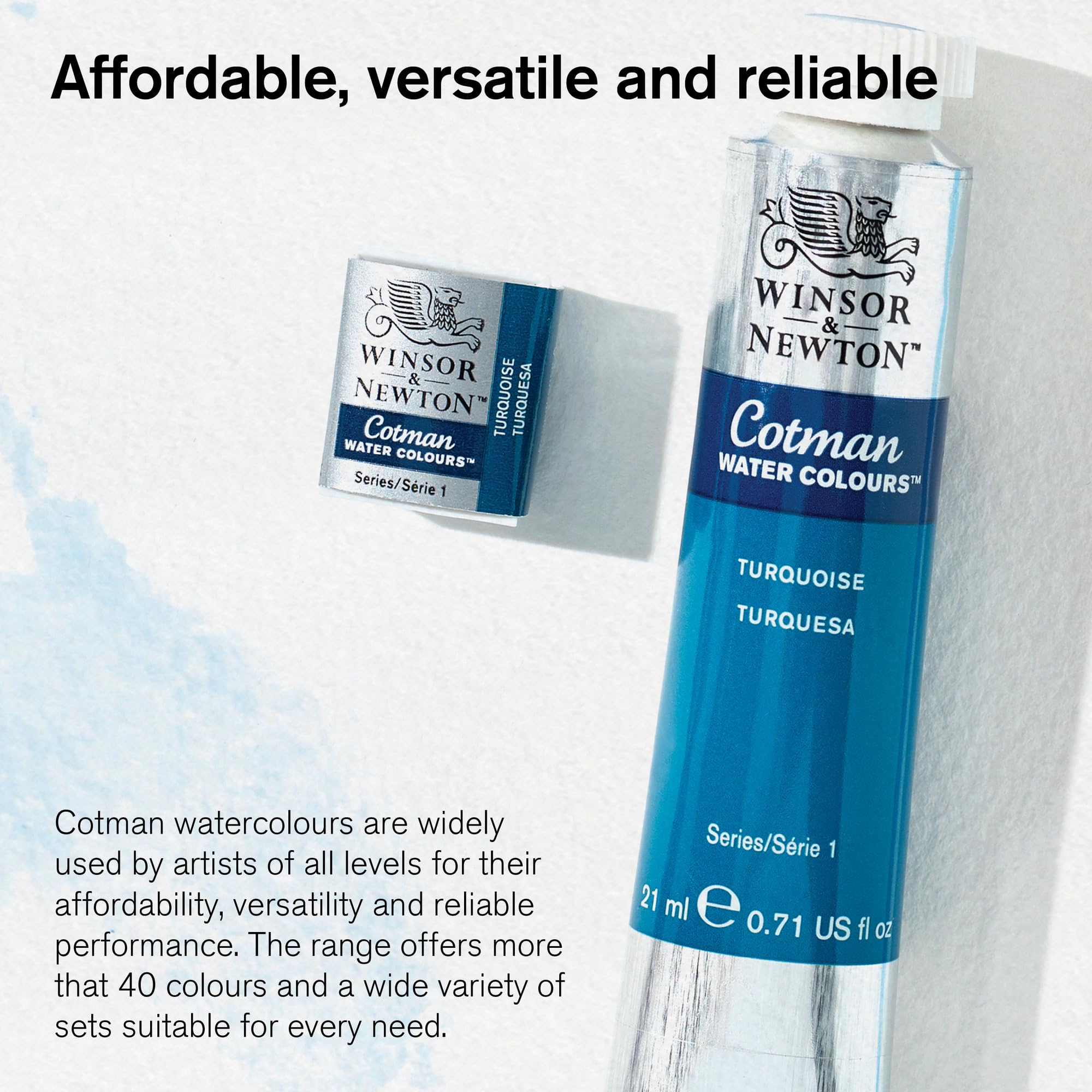 Winsor & Newton Cotman Water Colour Tube - Lamp Black | 21 ml 5