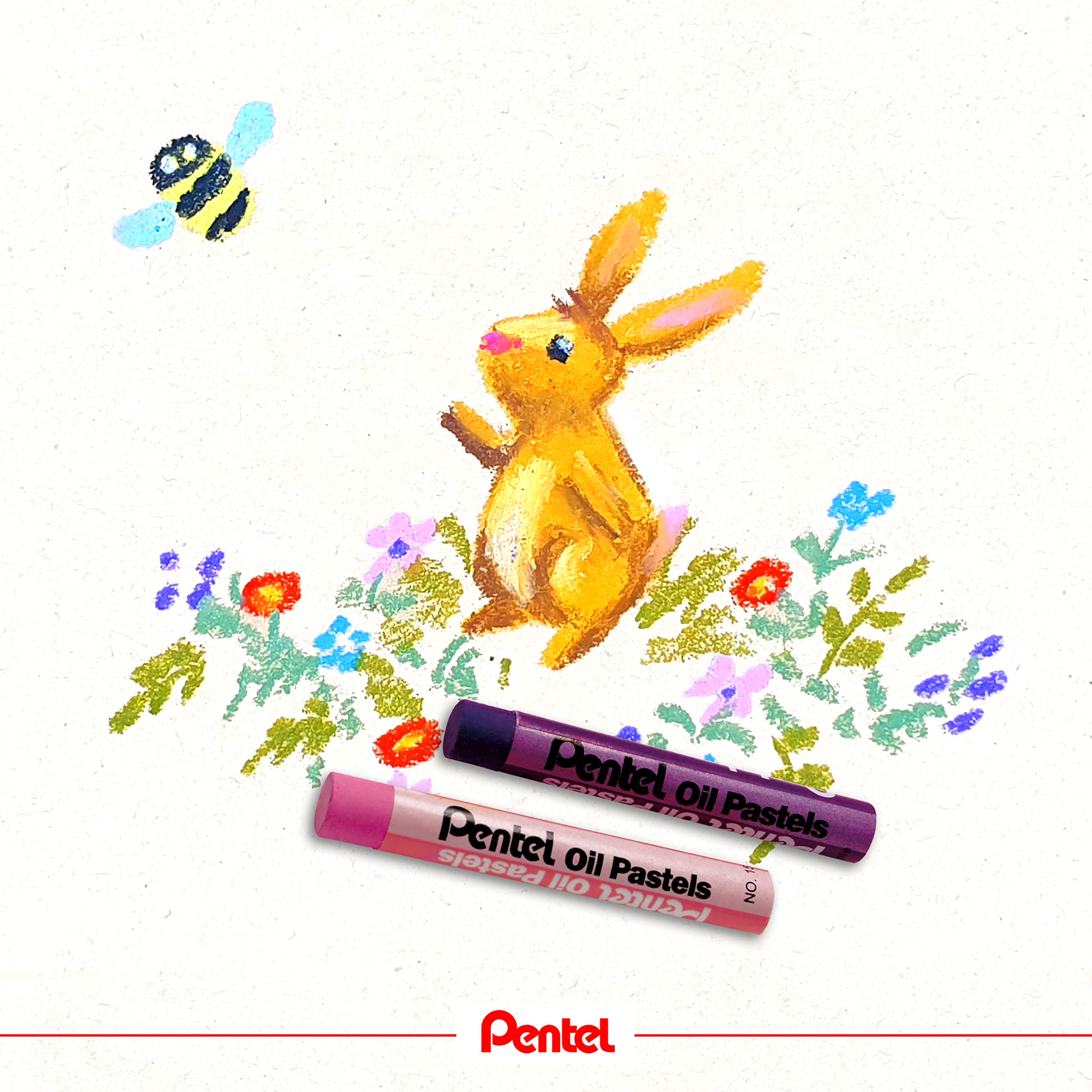 Pentel Arts Oil Pastels - Brilliant Fade-Resistant Colours | Pack of 25 Sticks 6