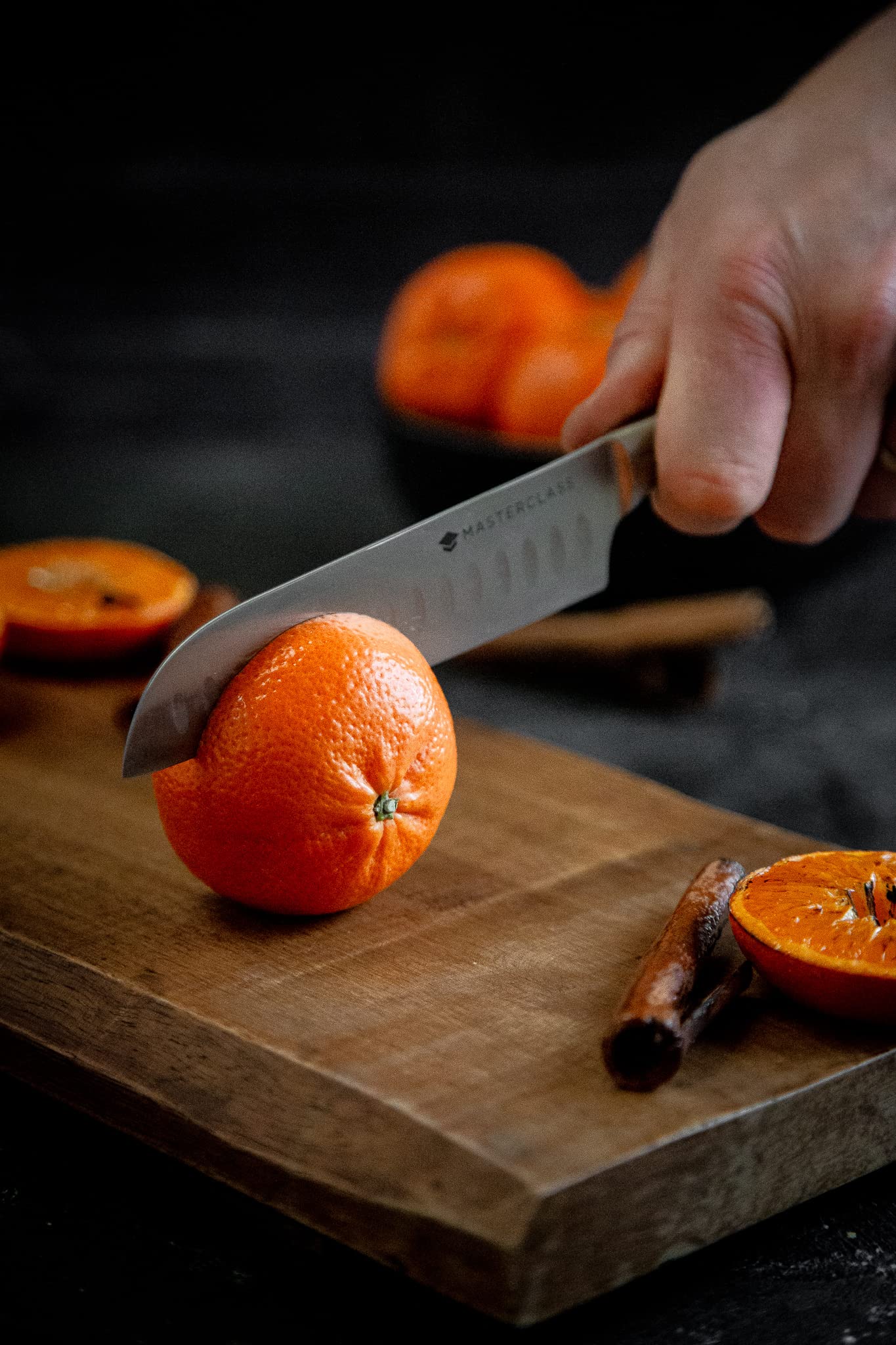 MasterClass Edgekeeper Santoku Knife - Self-Sharpening Stainless Steel | 12cm Blade | Dishwasher Safe 4