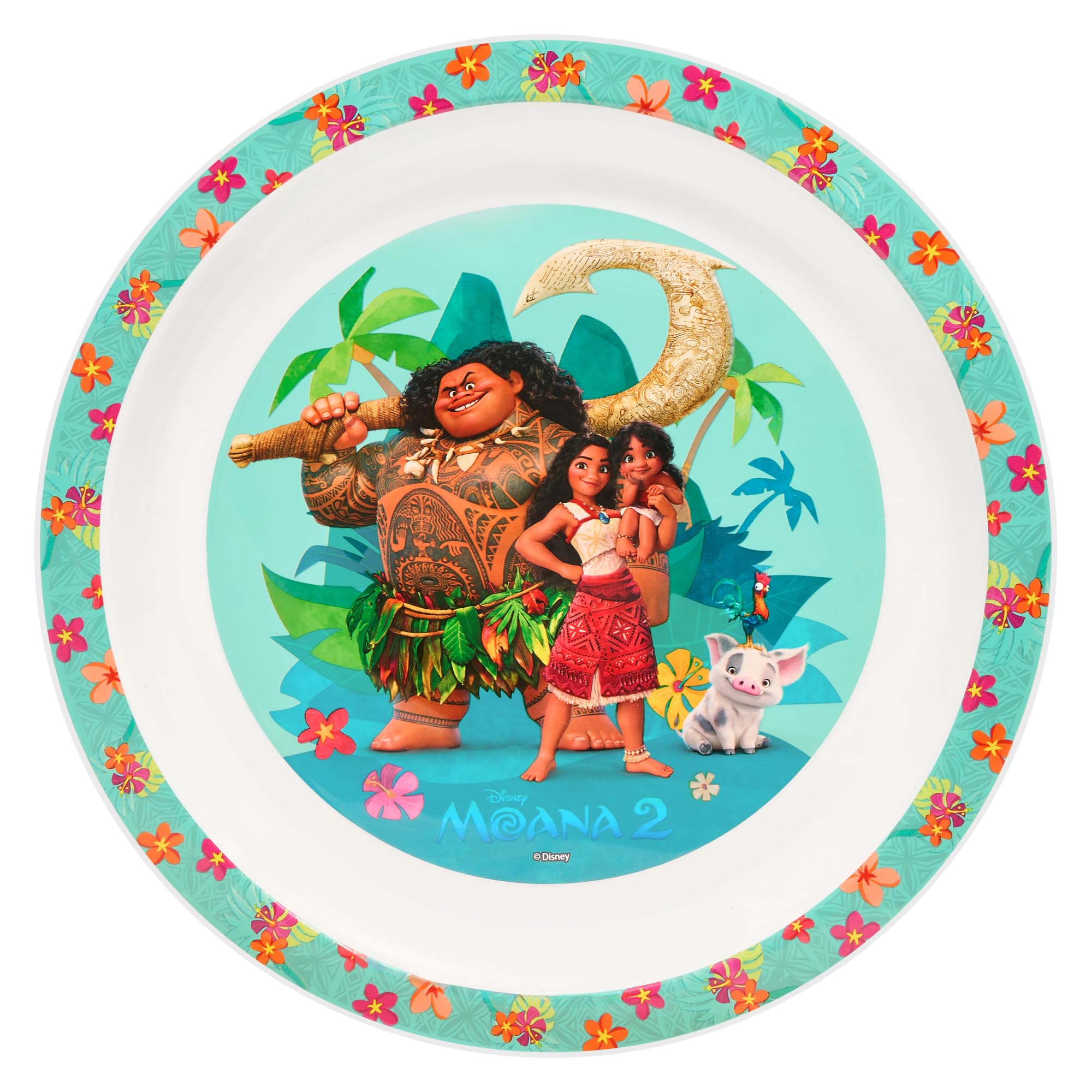 Disney Moana 2 3-Piece Children's Dinner Set by Polar Gear | Microwave Safe PP Plastic 4