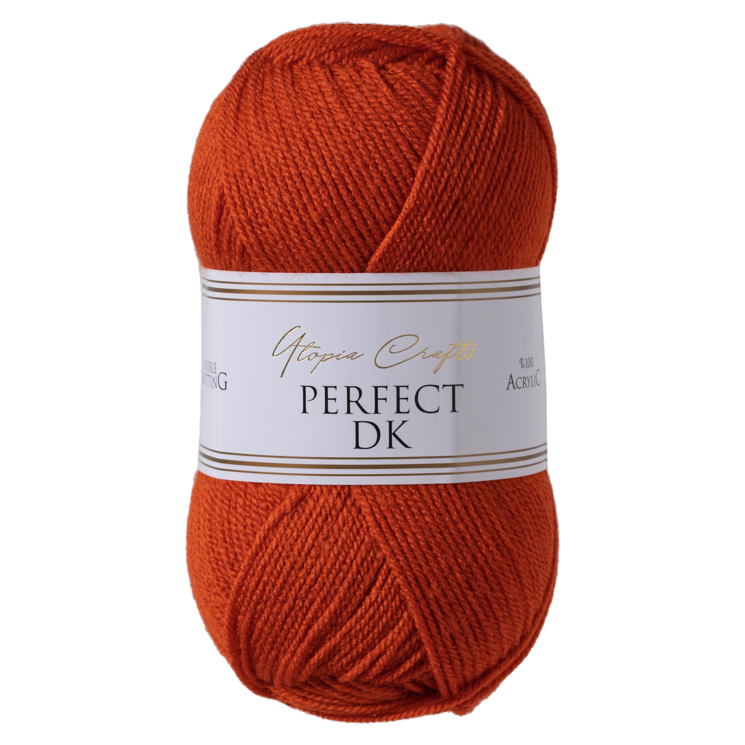 Utopia Crafts DK Double Knitting Yarn - 100g Acrylic, Red Orange | 300m Length 1