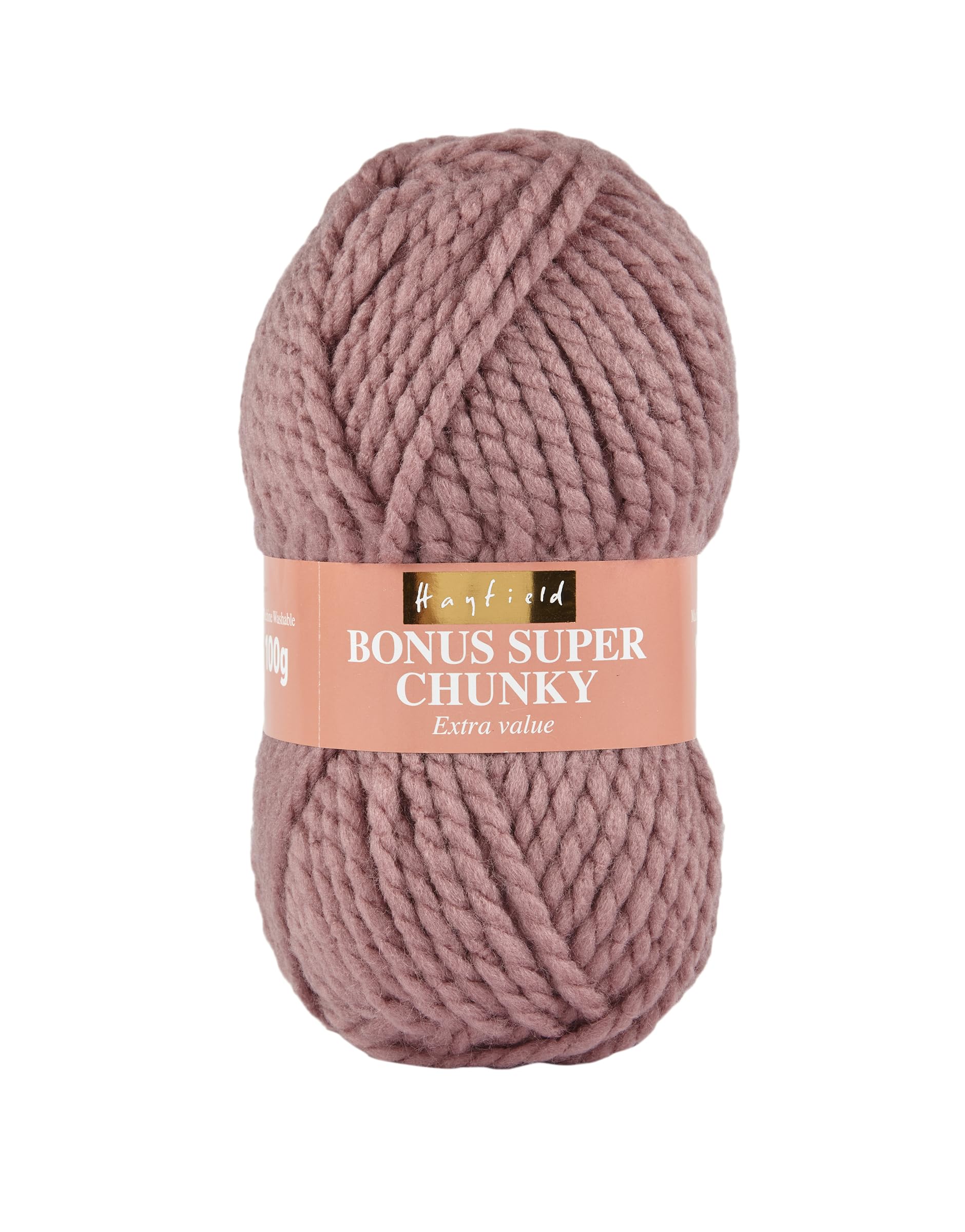 Sirdar Hayfield Bonus Super Chunky Yarn - 100% Acrylic | Mauve | 100g Ball 1
