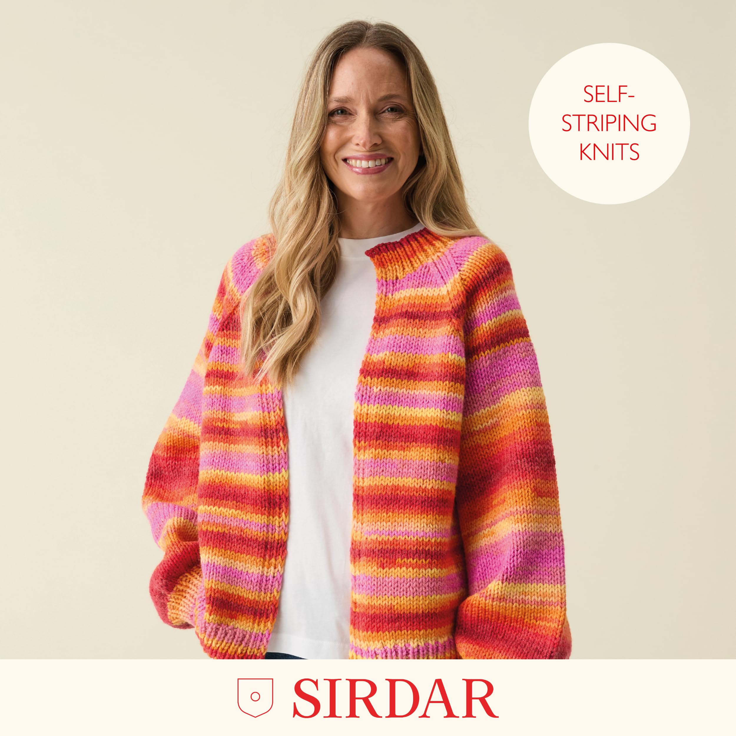 Sirdar Hayfield Spirit Chunky Yarn - Self-Striping Wool Blend | 100g | Mystery 7