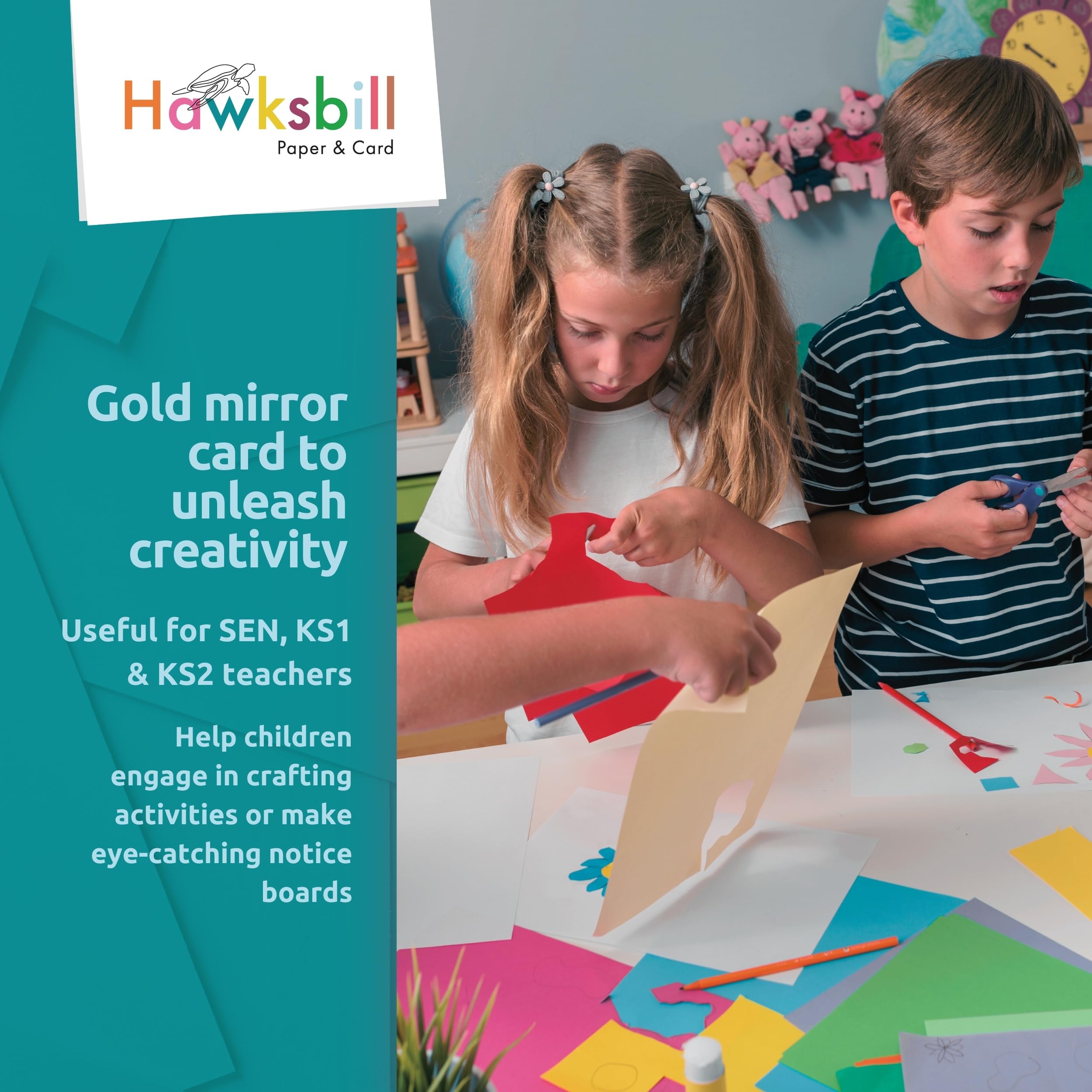 Hawksbill Gold Mirror Card Stock - A4, 25 Sheets, 250 GSM Metallic Shiny Finish 6