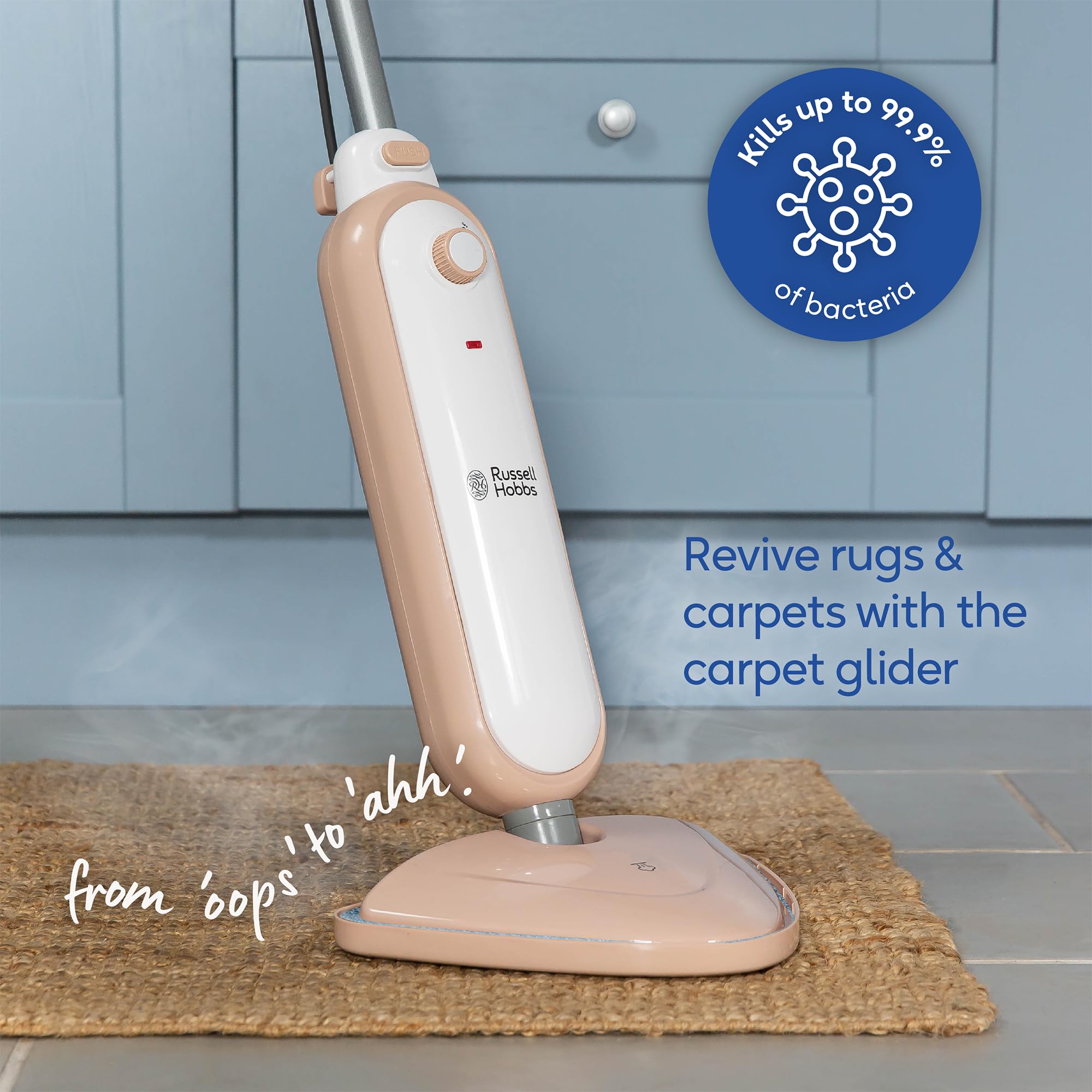 Russell Hobbs Upright Steam Mop - Kills 99.9% Bacteria | 1.4kW Power | 380ml Tank 5