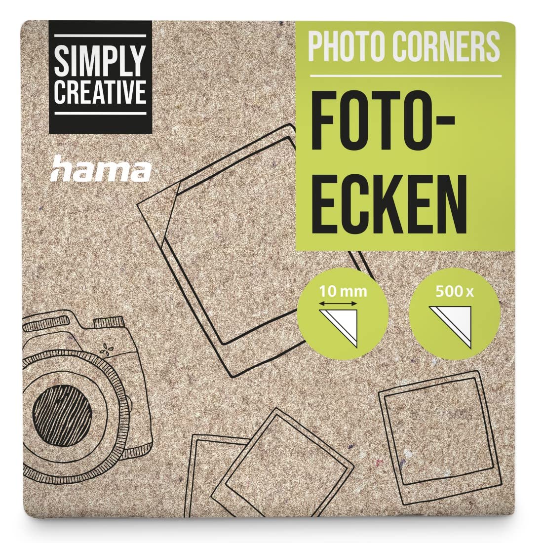 Hama Photo Mounting Corners - 500 Pack Transparent Corners for Secure Photo Album Mounting 1