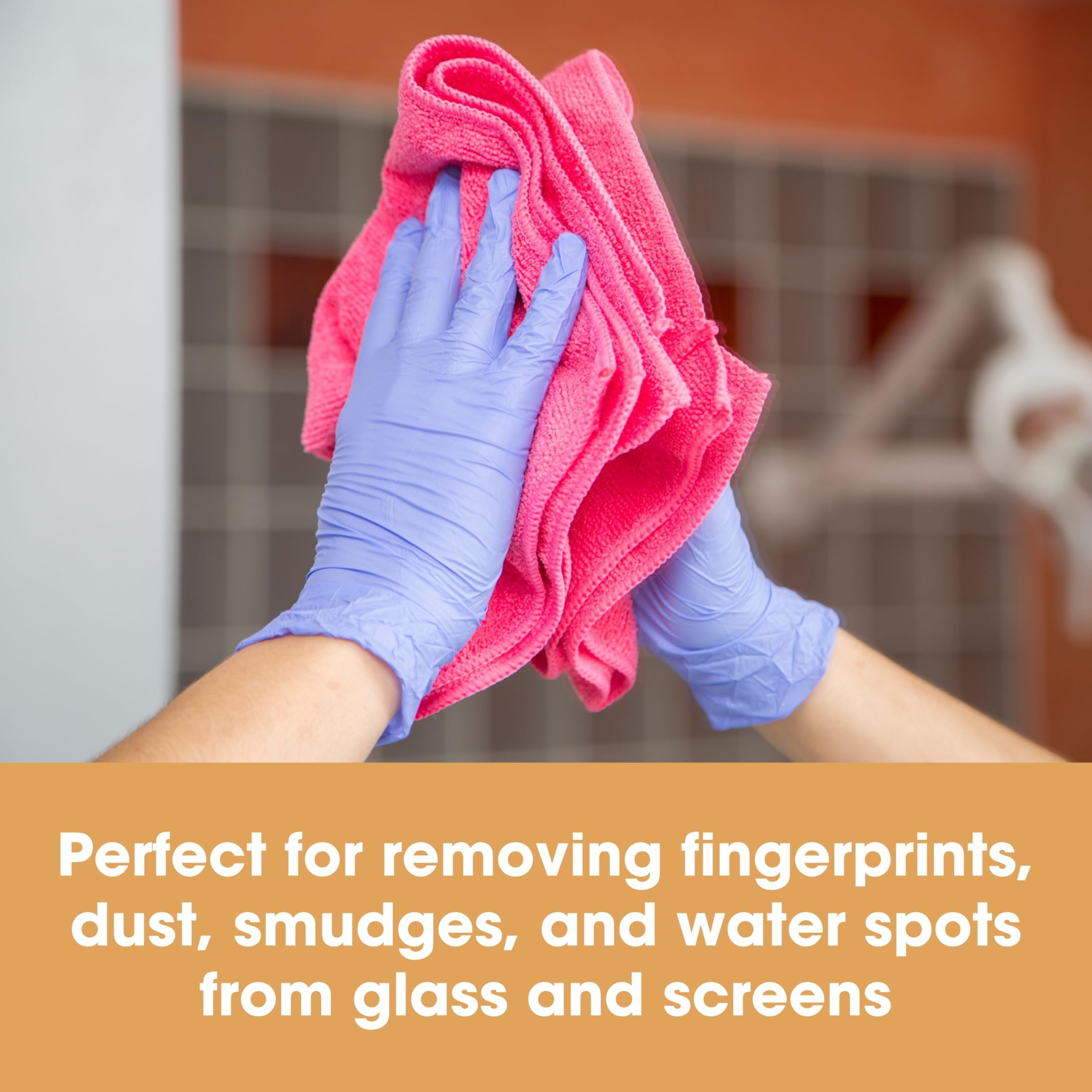 Furniture Clinic Pack of 10 Microfibre Cleaning Cloths - Lint Free, Multi-Coloured | 20cm x 25cm 4
