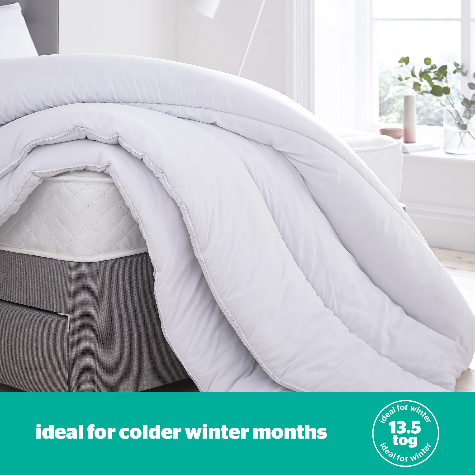 Silentnight Just Like Down Double Duvet - 13.5 Tog Winter Warmth | Hypoallergenic | Made in UK 4