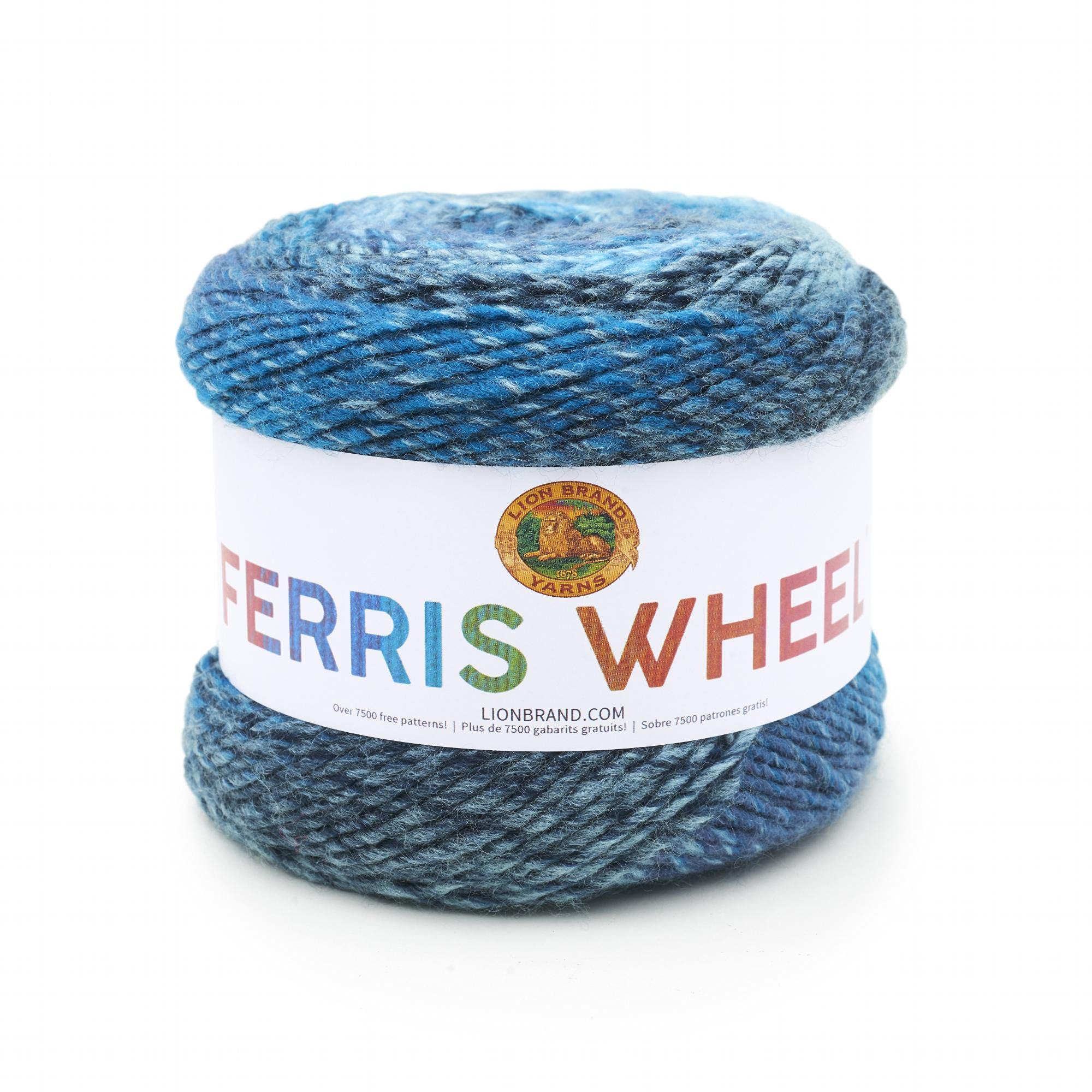 Lion Brand Yarn Ferris Wheel Roving Yarn - 100% Acrylic Worsted Weight | 270 yd | 3 oz 1