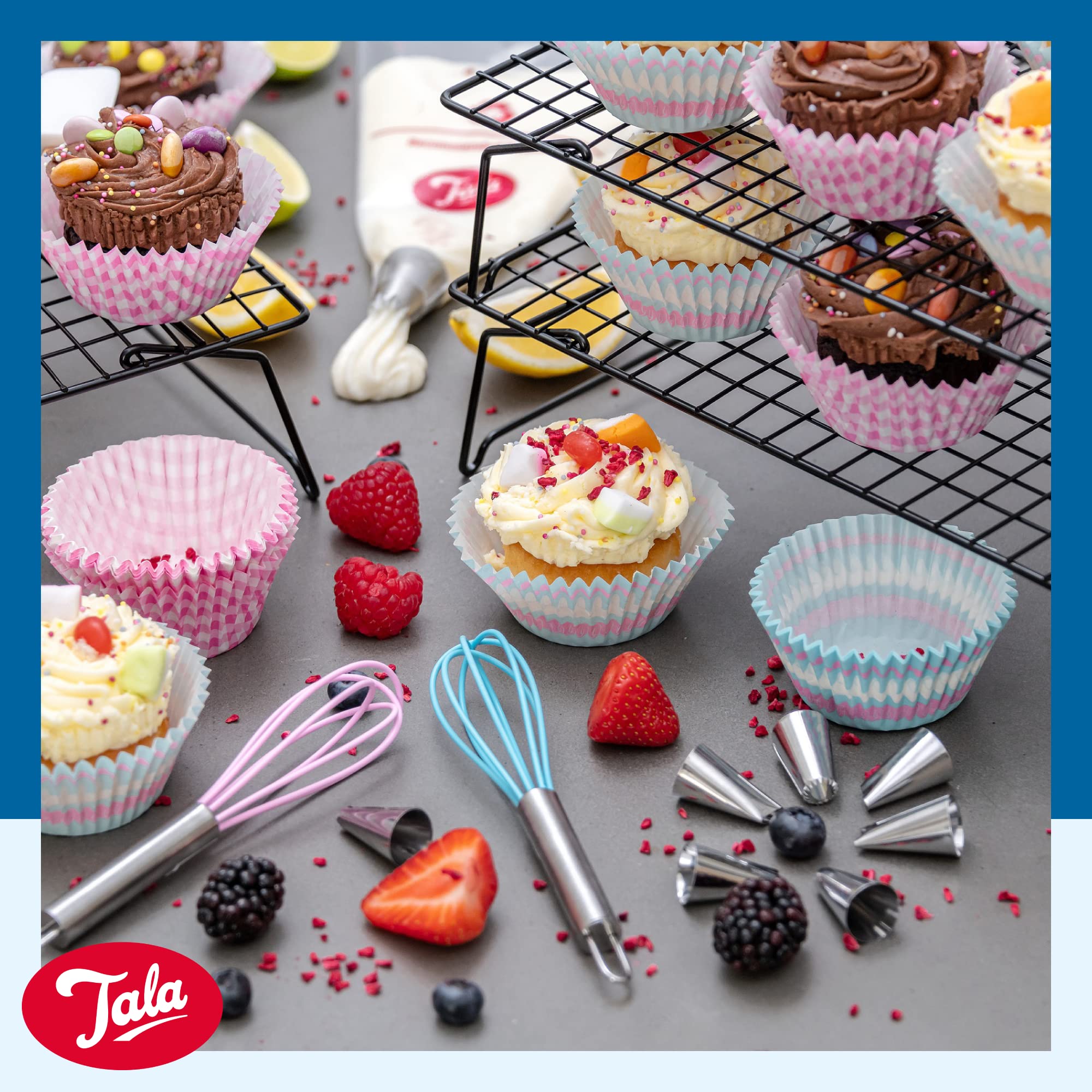 Tala 3 Tier Non-Stick Cake Cooling Rack | Alloy Steel | 41 x 25cm Per Tier 4