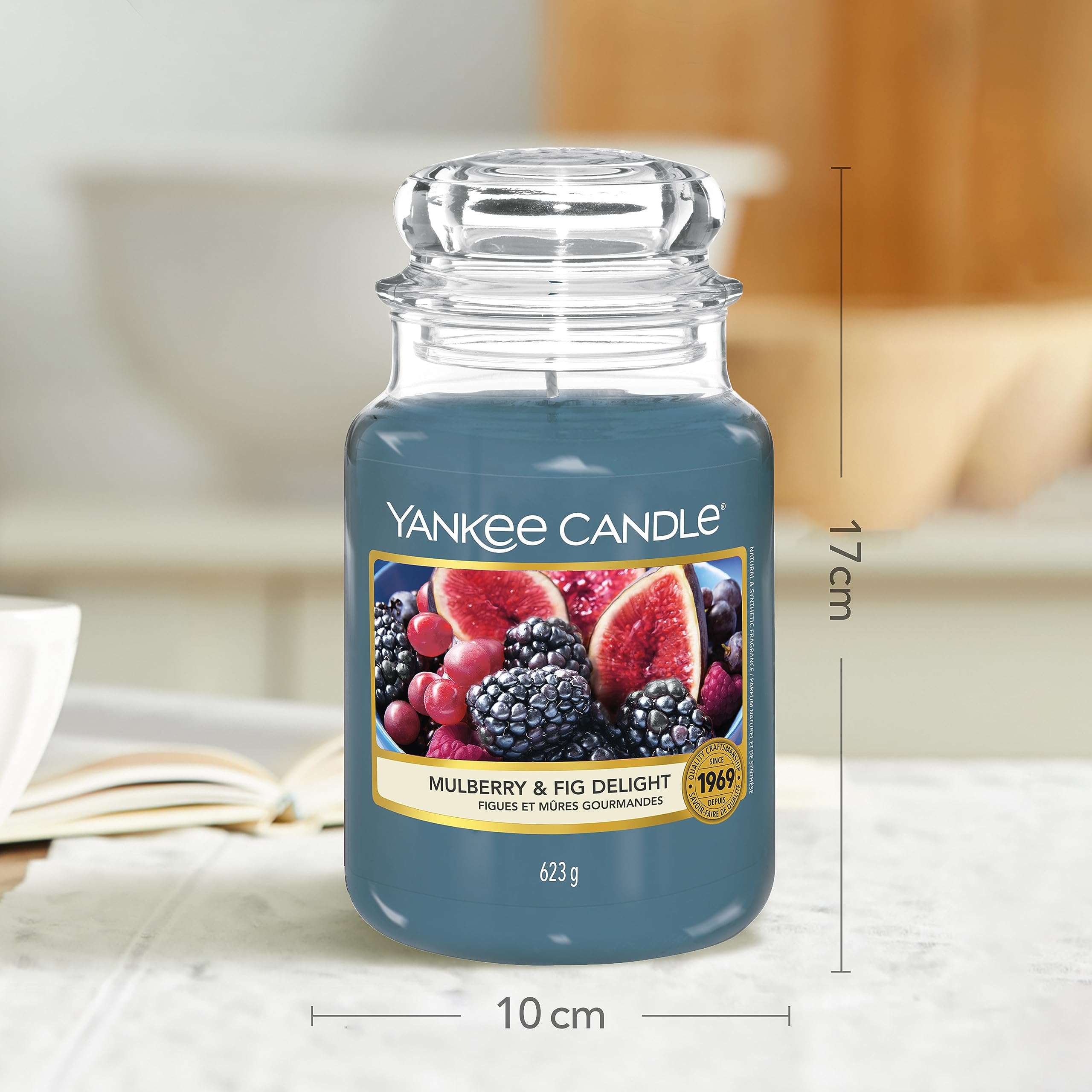 Yankee Candle Mulberry & Fig Delight Scented Candle | Large Jar | Up to 150 Hours Burn Time 4