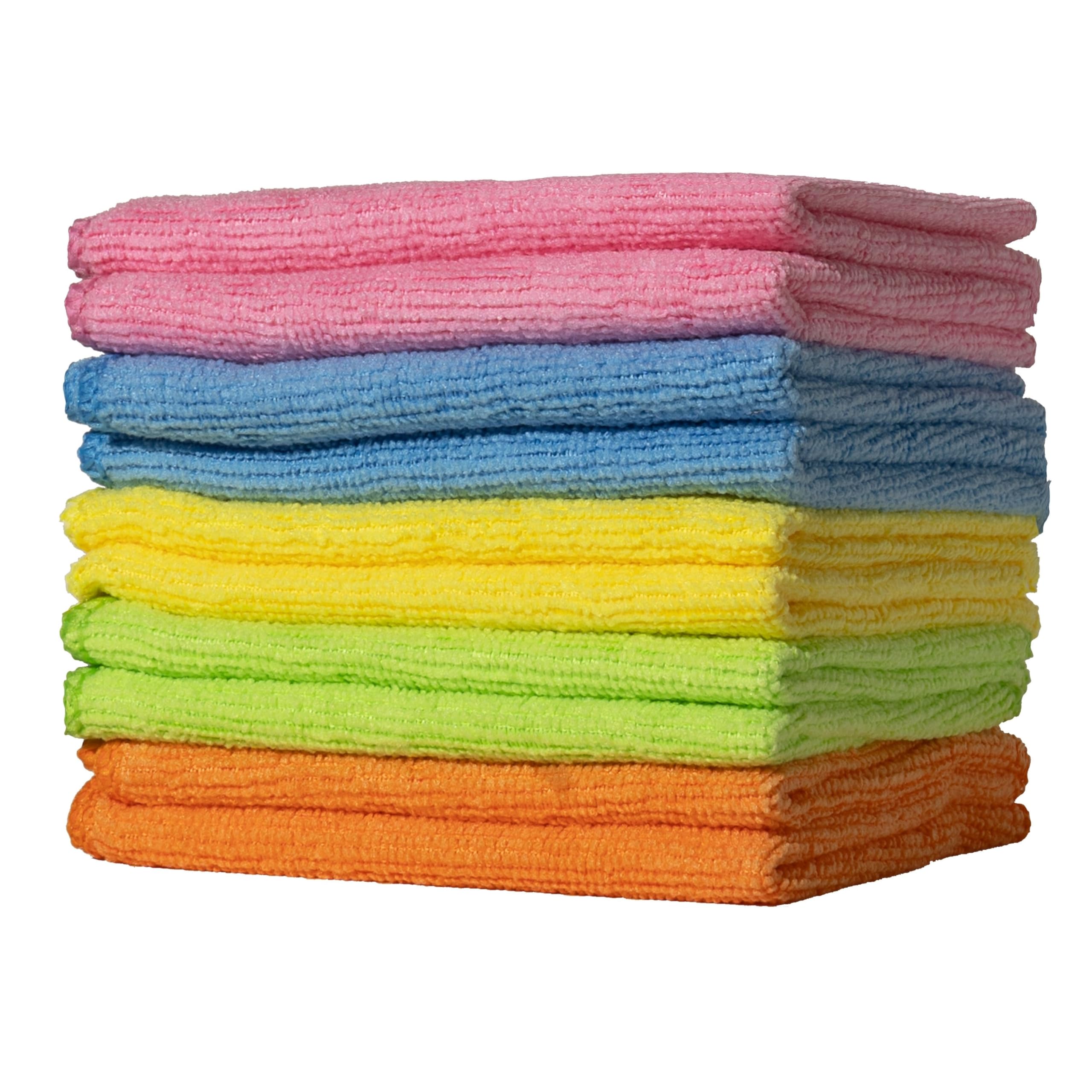 Furniture Clinic Pack of 10 Microfibre Cleaning Cloths - Lint Free, Multi-Coloured | 20cm x 25cm 1