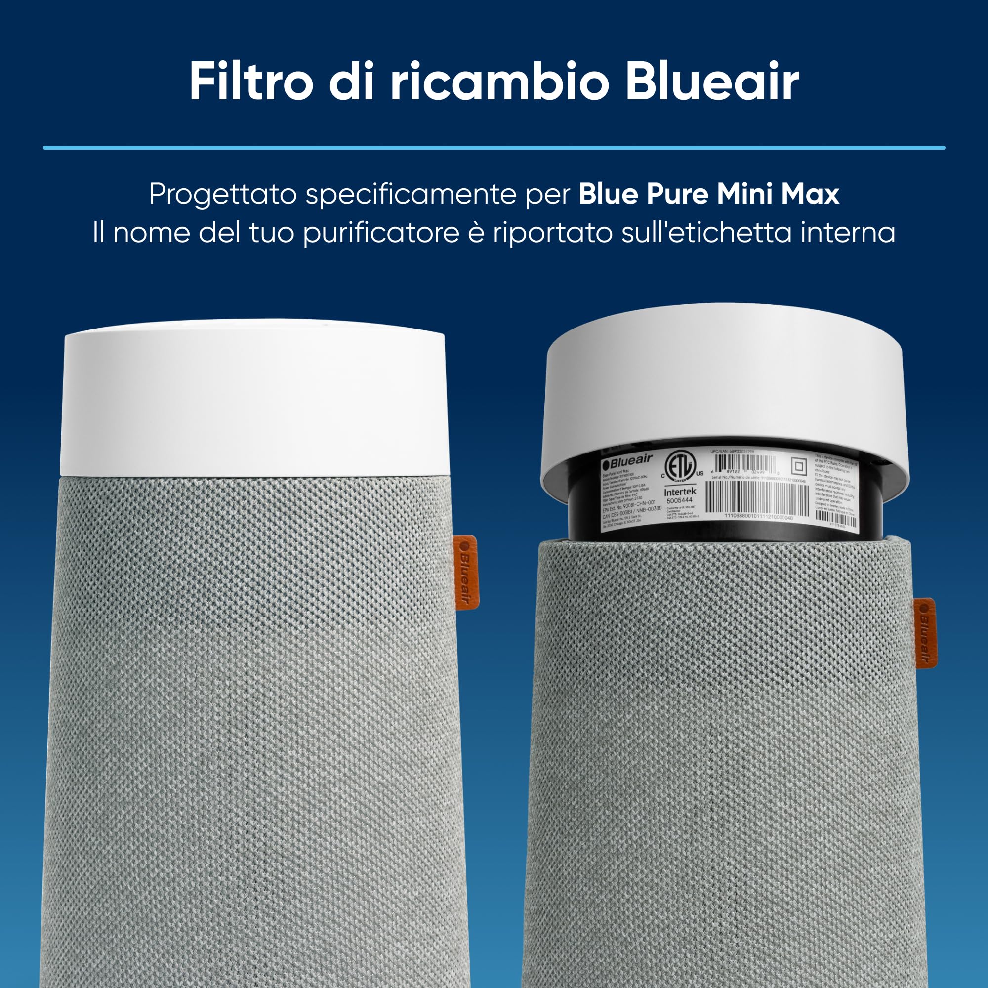 BLUEAIR Pure Blue Mini Max Air Purifier - Compact Design | Cleans up to 8.6 m² | Removes 99.97% Particles 7