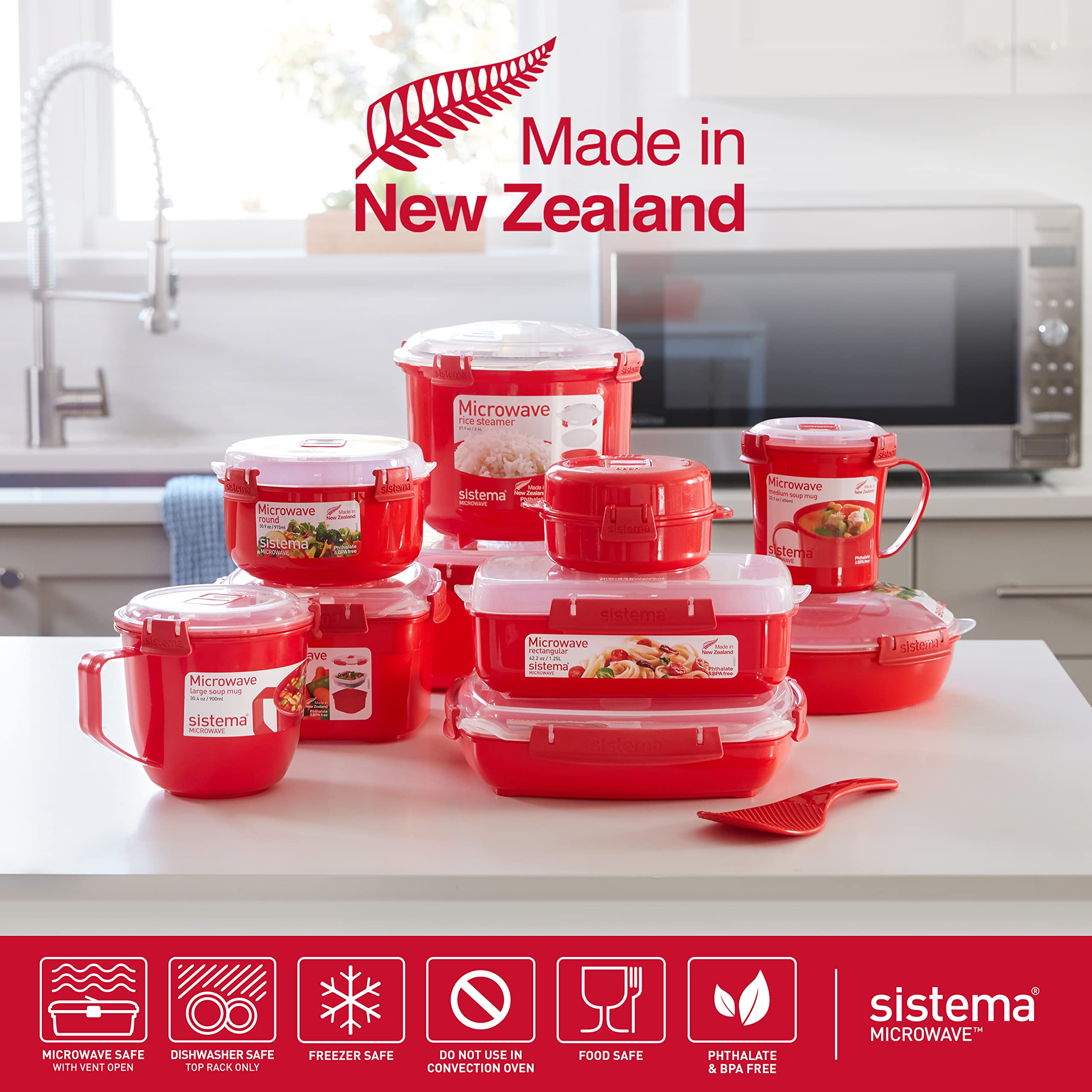 Sistema Easy Eggs Microwave Egg Cooker - 270 ml Capacity | Steam Release Vent | Red | 1 Count 6