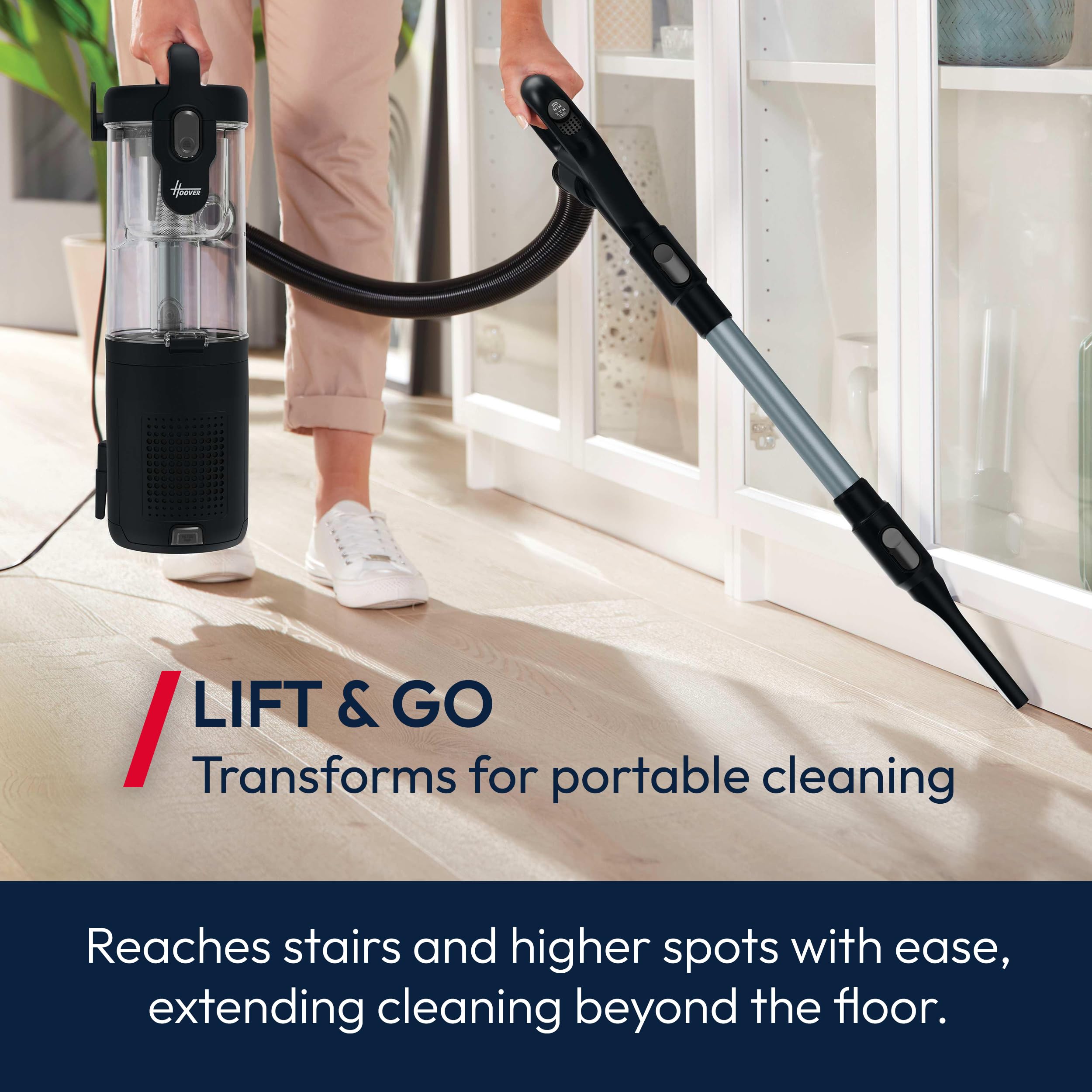 Hoover HL4 Upright Vacuum Cleaner - 850W Power | Lift-Away | Anti-Hair Wrap | HEPA H13 4
