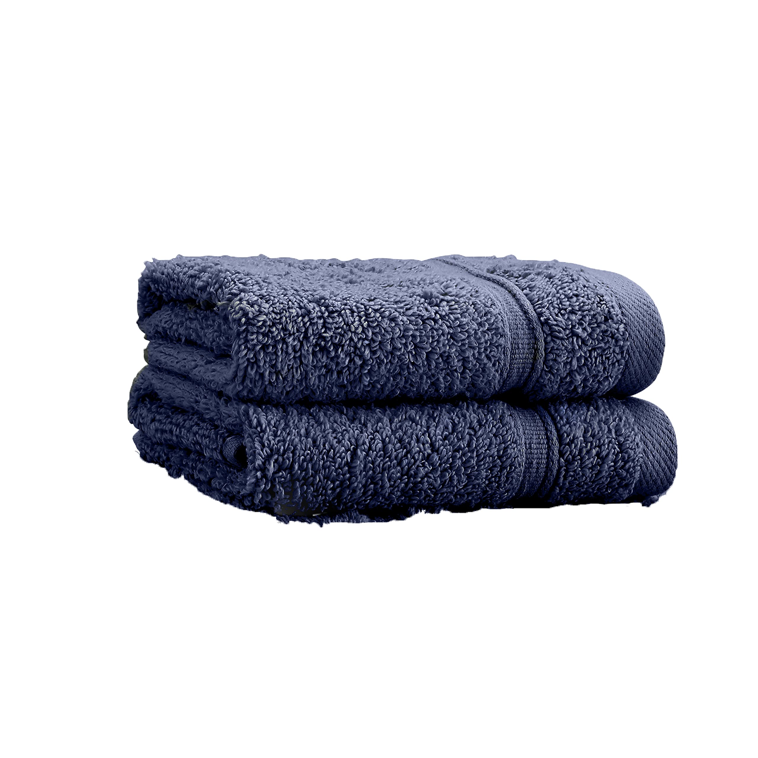 Catherine Lansfield Zero Twist Cotton Face Cloth Pair | 30x30cm | Navy Blue 5