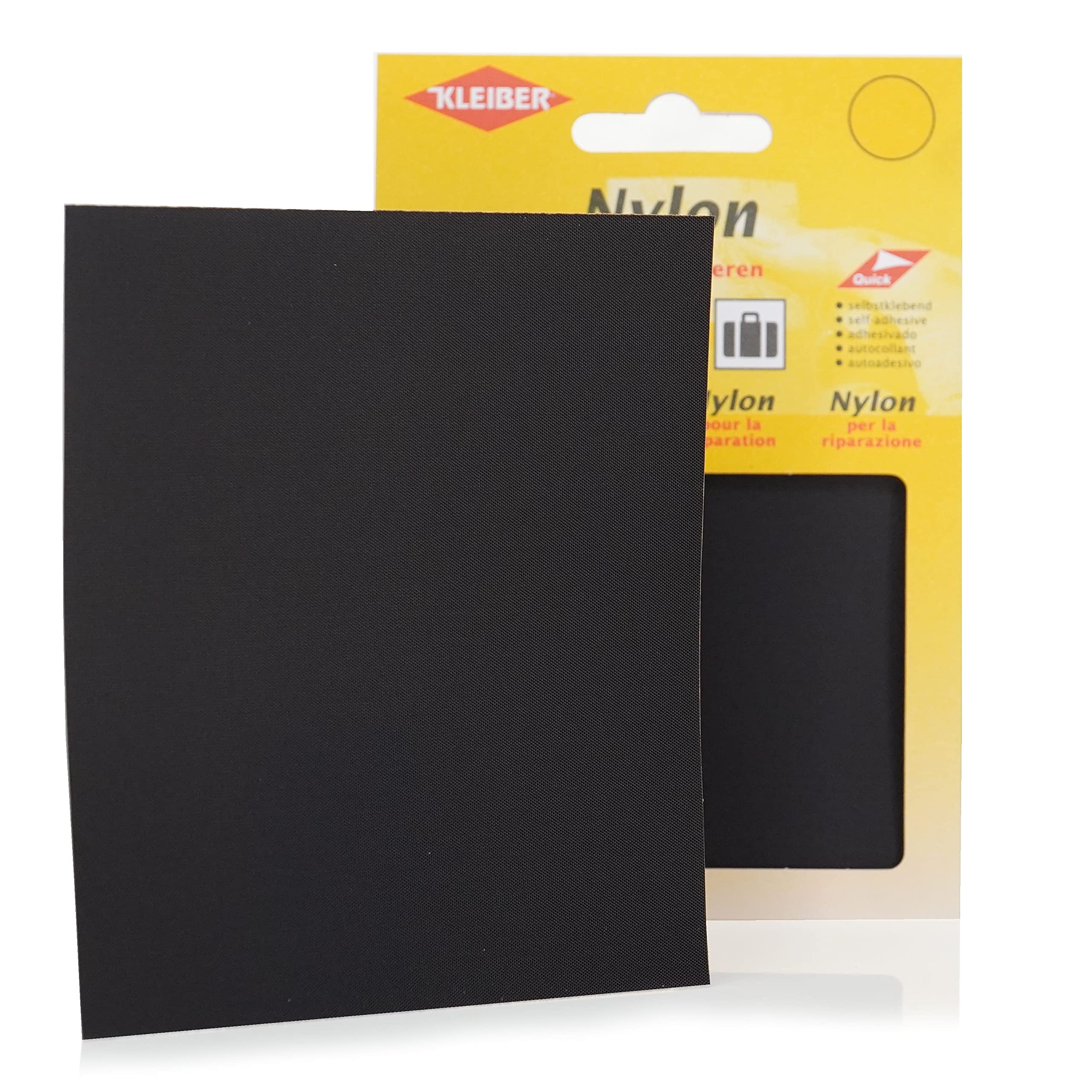 Kleiber Self Adhesive Waterproof Nylon Repair Patches - Black, 2 Pack, 12 x 10 cm 3