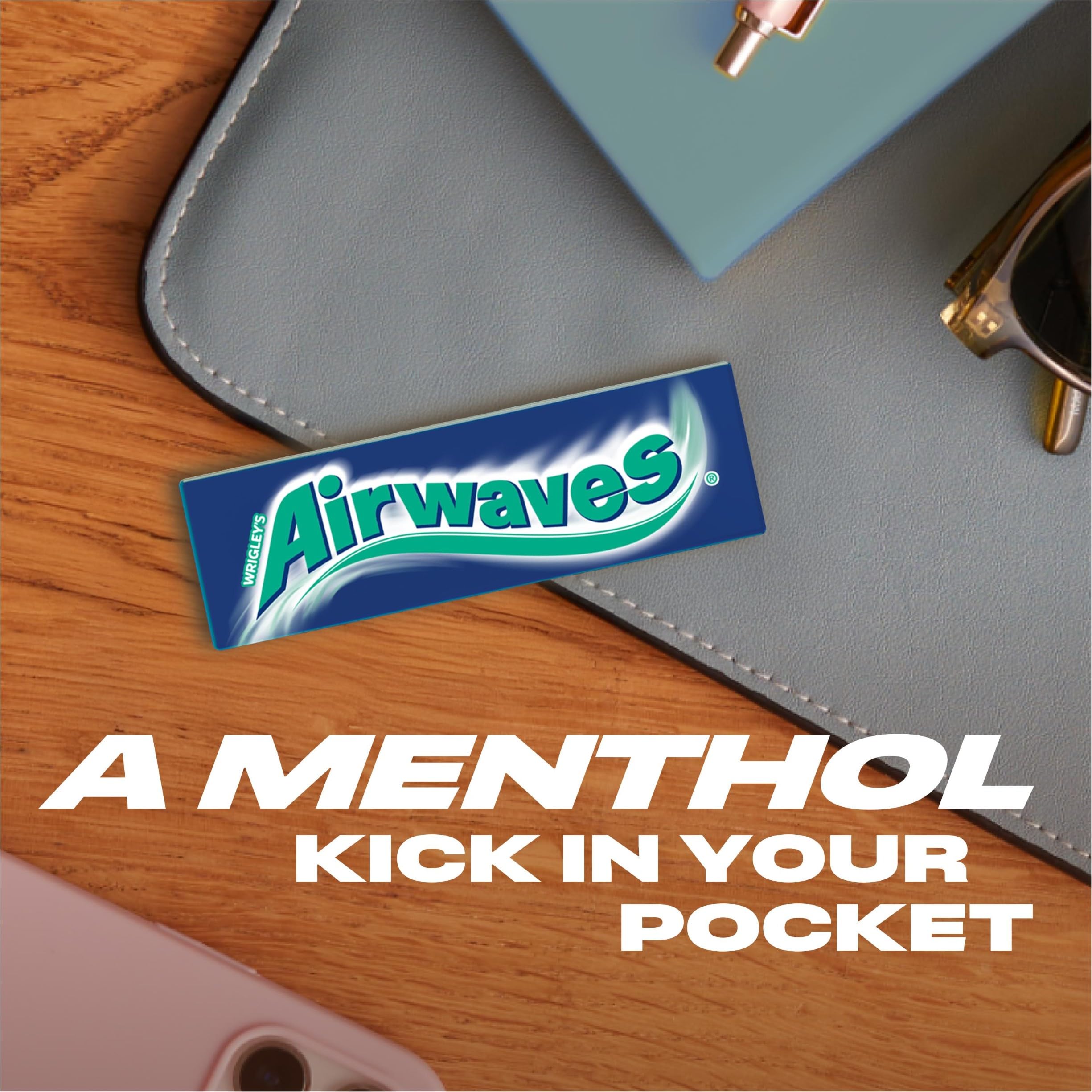 Airwaves Chewing Gum Extreme - Sugar Free Menthol & Eucalyptus | 30 Packs of 10 Pieces (300 Total) 7